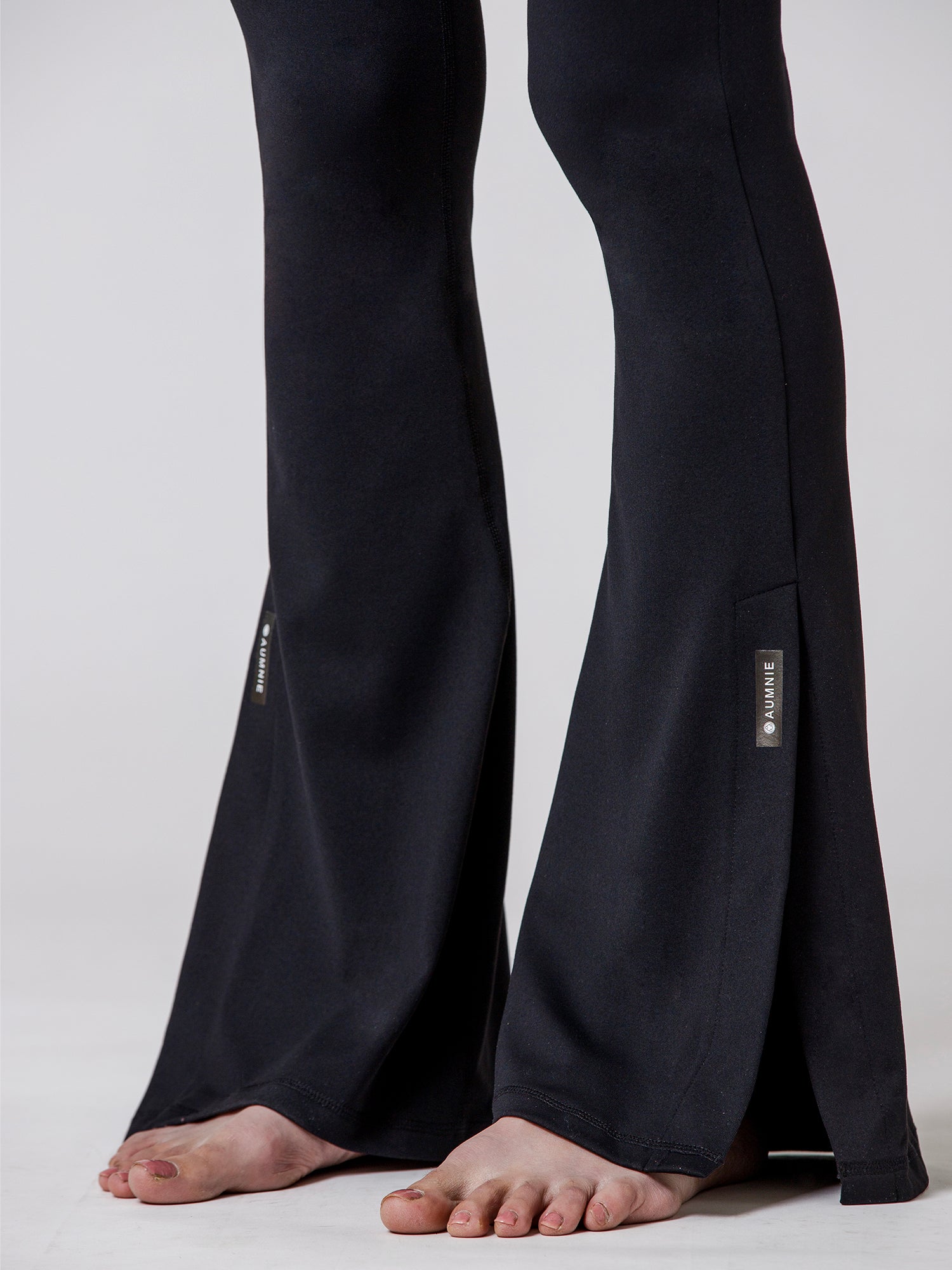 SIDE SLIT HIGH WAIST FLARE PANTS