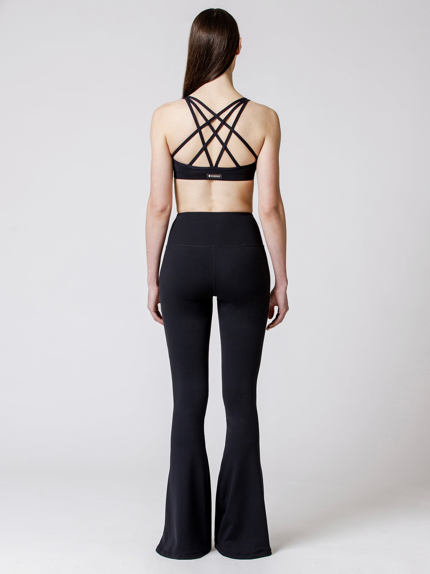 SIDE SLIT HIGH WAIST FLARE PANTS