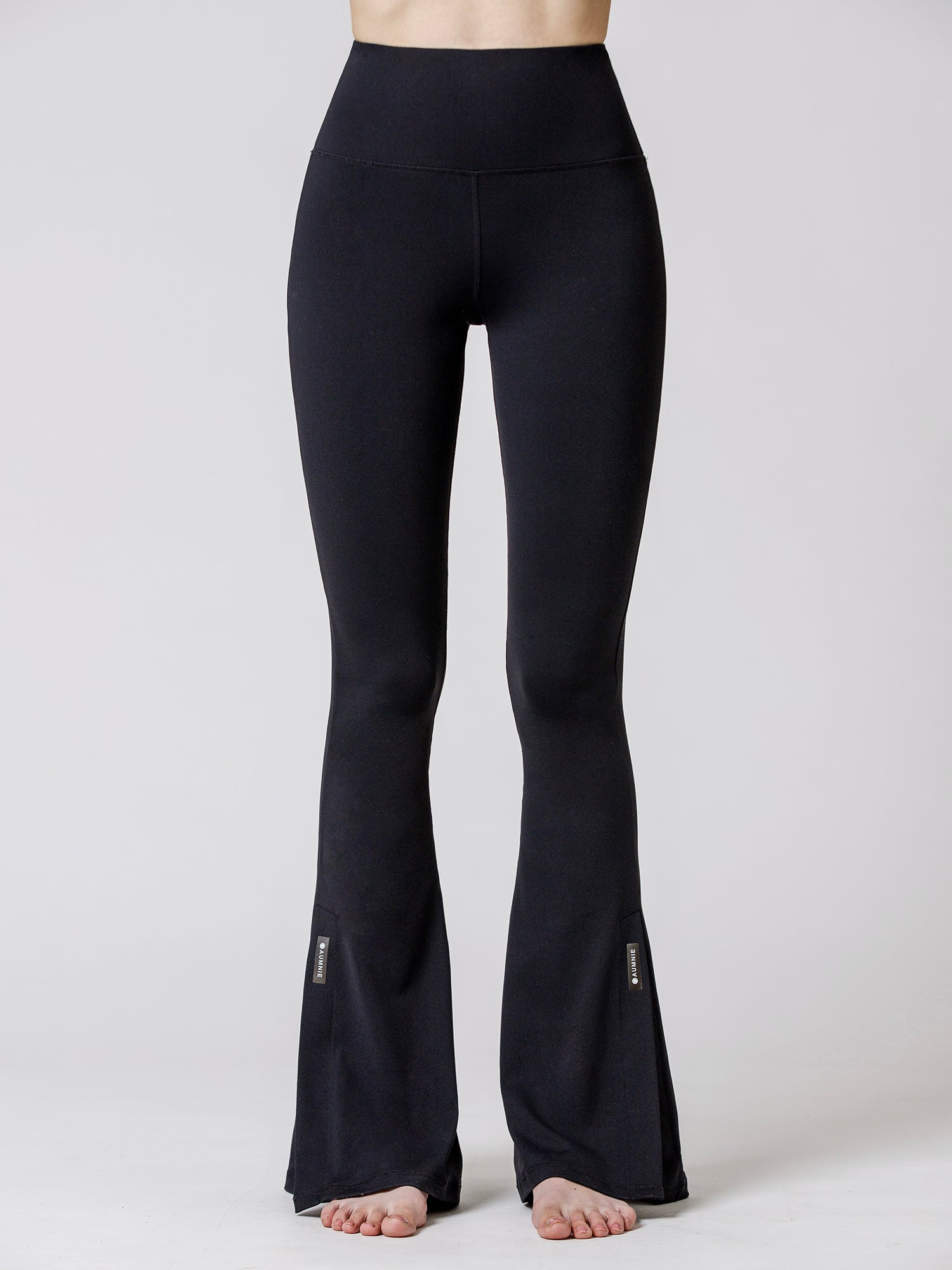 SIDE SLIT HIGH WAIST FLARE PANTS