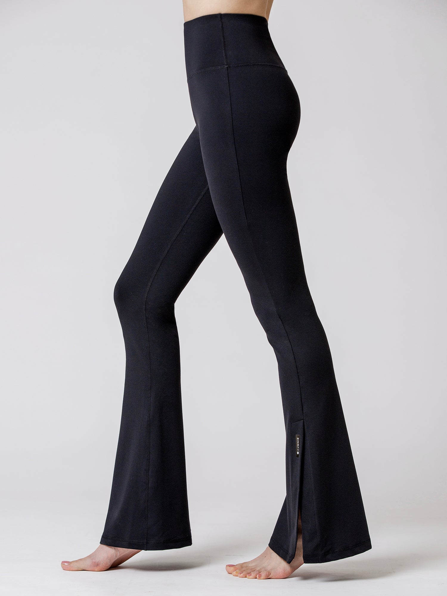 SIDE SLIT HIGH WAIST FLARE PANTS