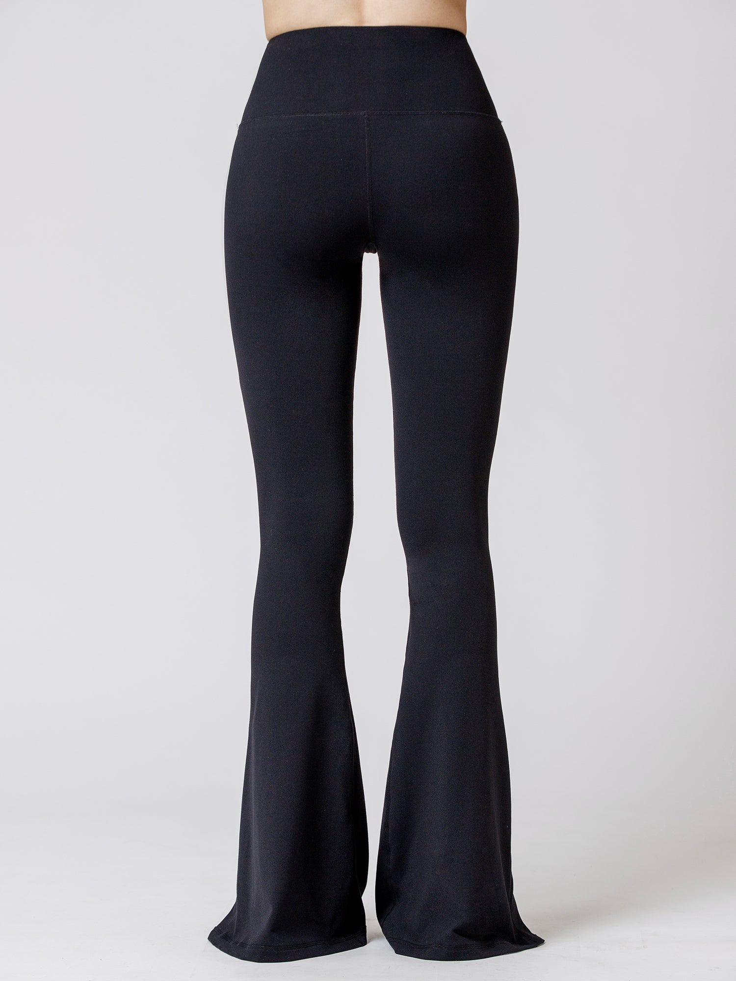 SIDE SLIT HIGH WAIST FLARE PANTS