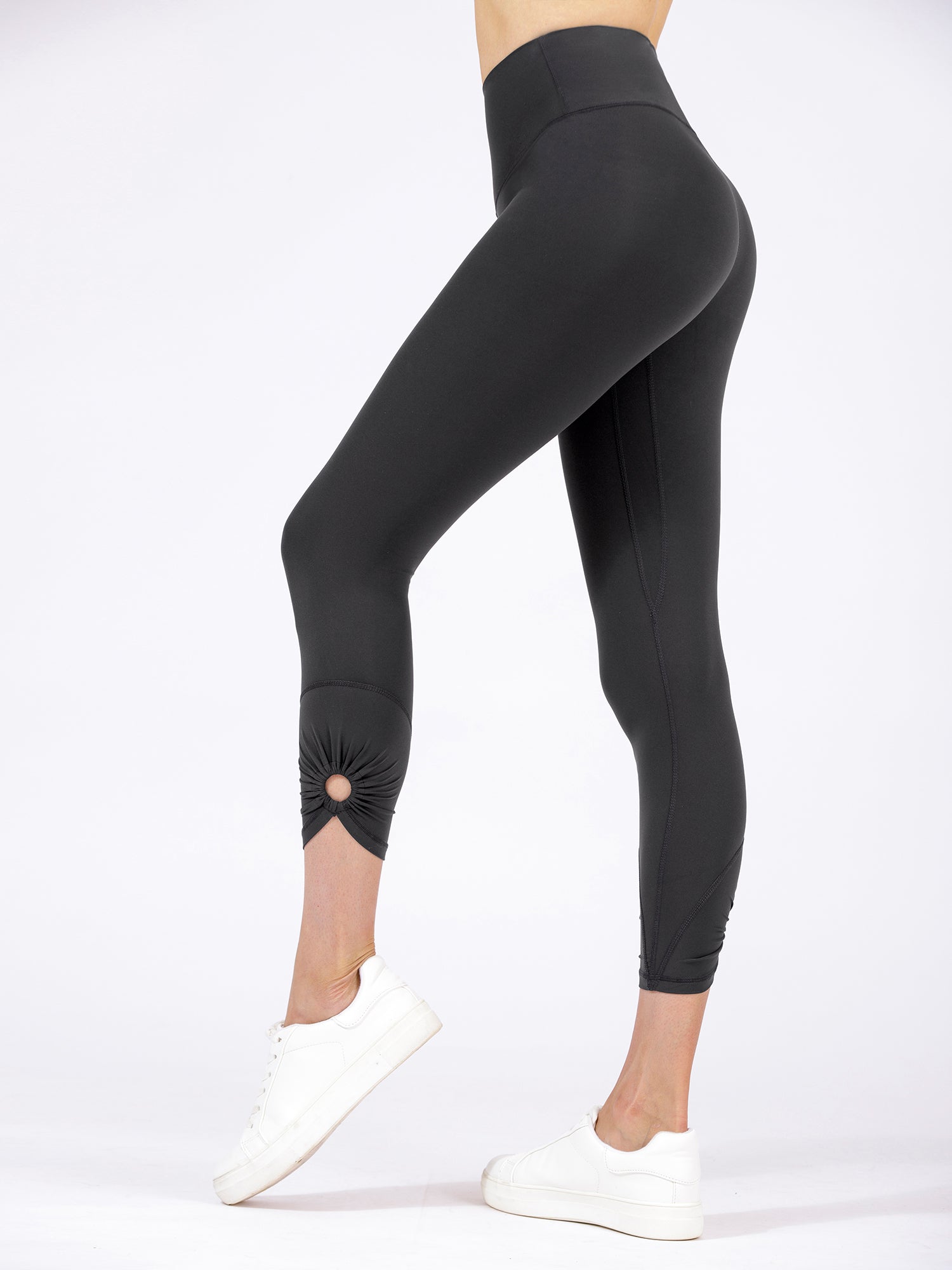 VENUS HIGH WAIST NUDE ANKLE CROPS, LIMESTONE