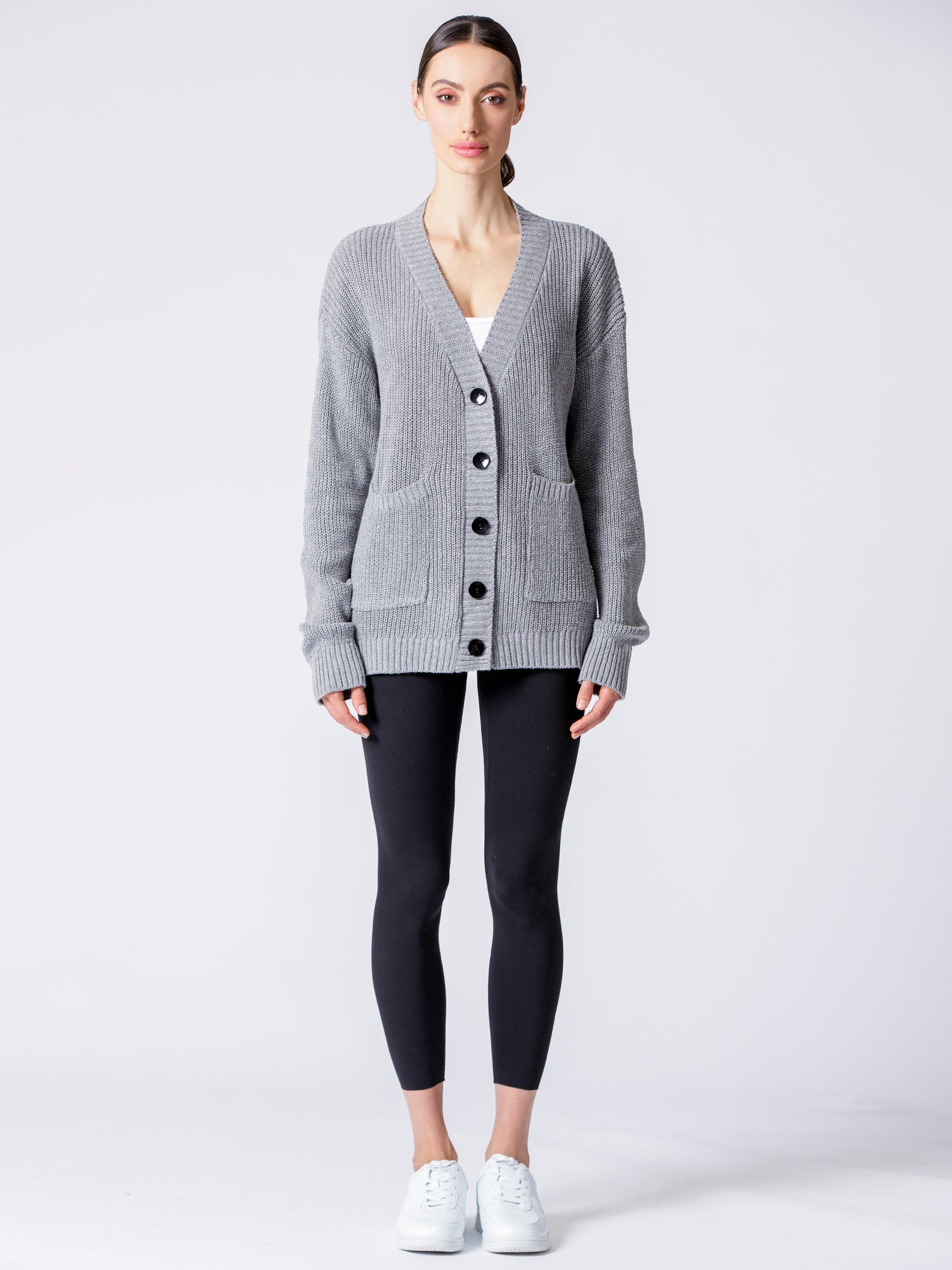 BOYFRIEND FIT KNIT CARDIGAN