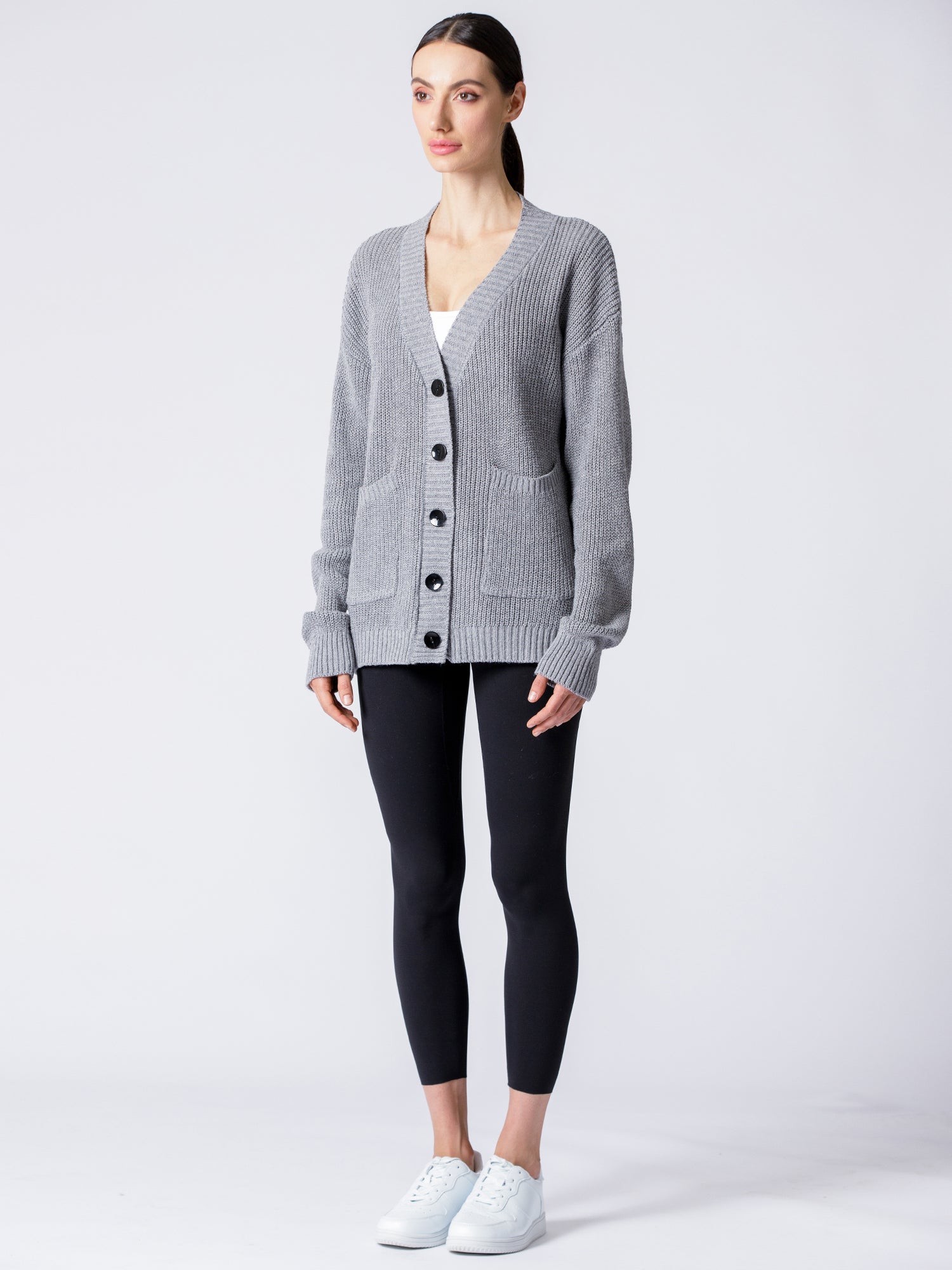 BOYFRIEND FIT KNIT CARDIGAN