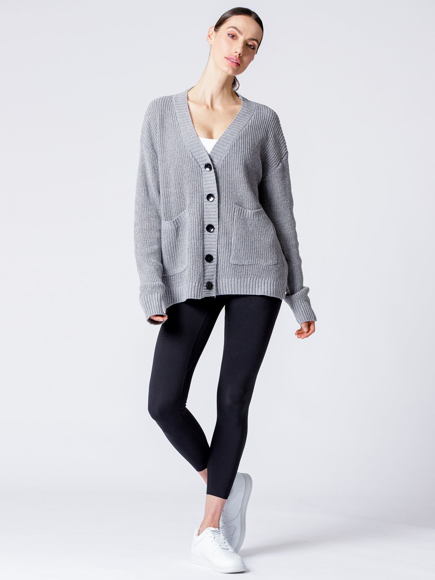 BOYFRIEND FIT KNIT CARDIGAN