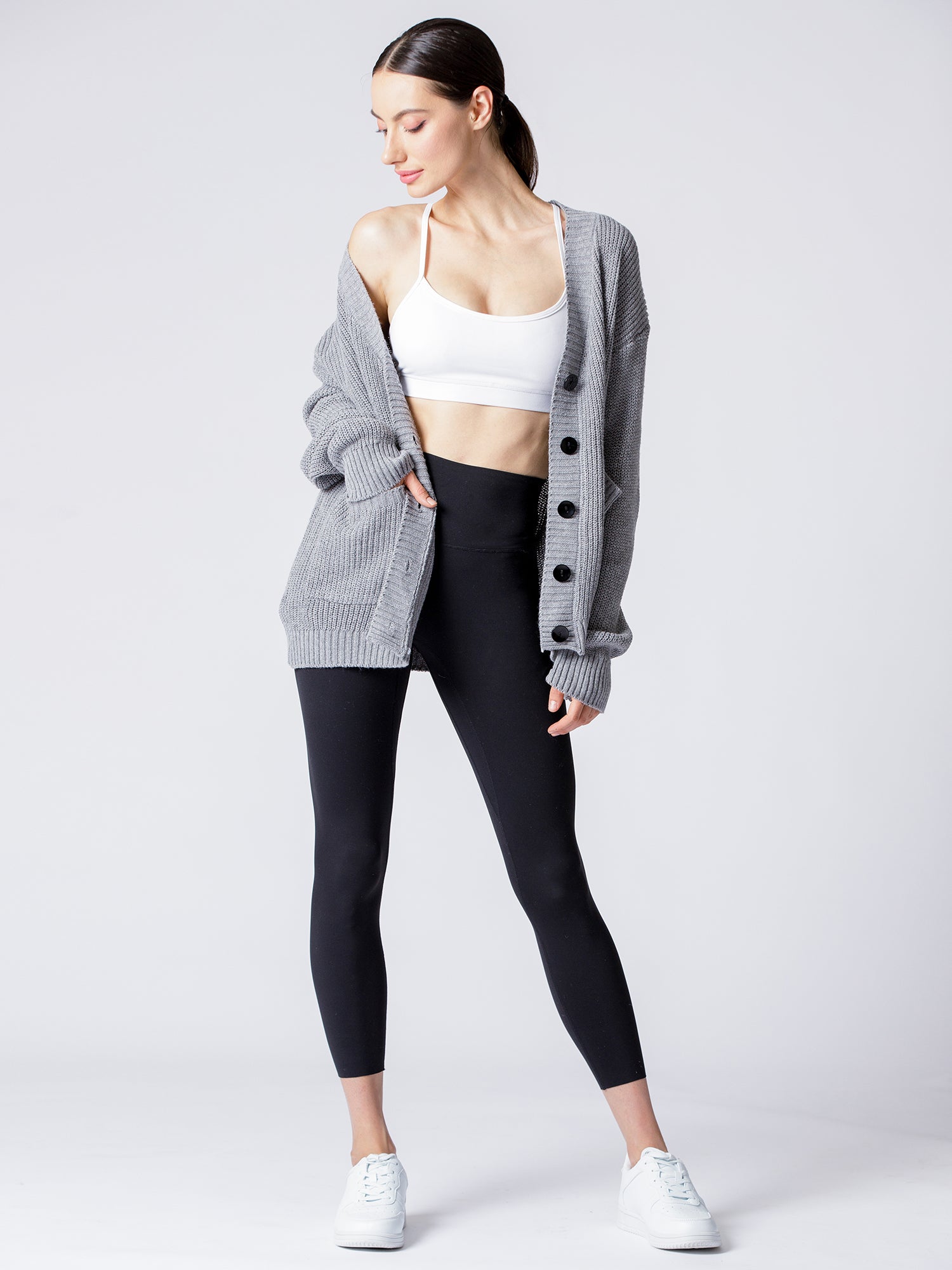 BOYFRIEND FIT KNIT CARDIGAN