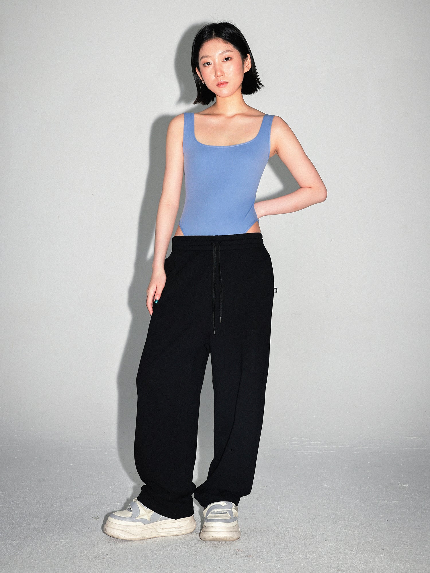 HIGH-CUT BASIC TANK BODYSUIT