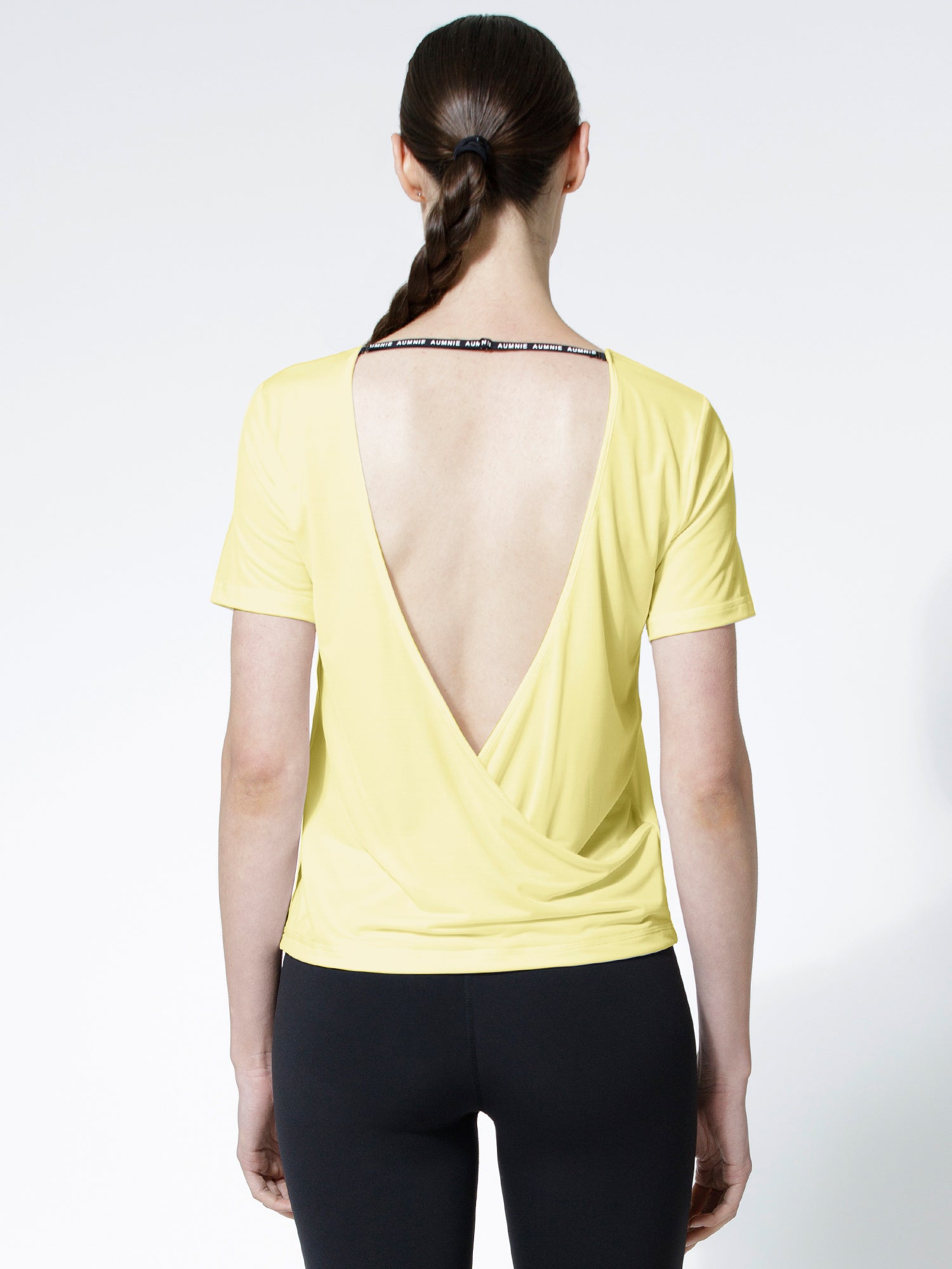 OPEN BACK WRAP TEE, JASMINE