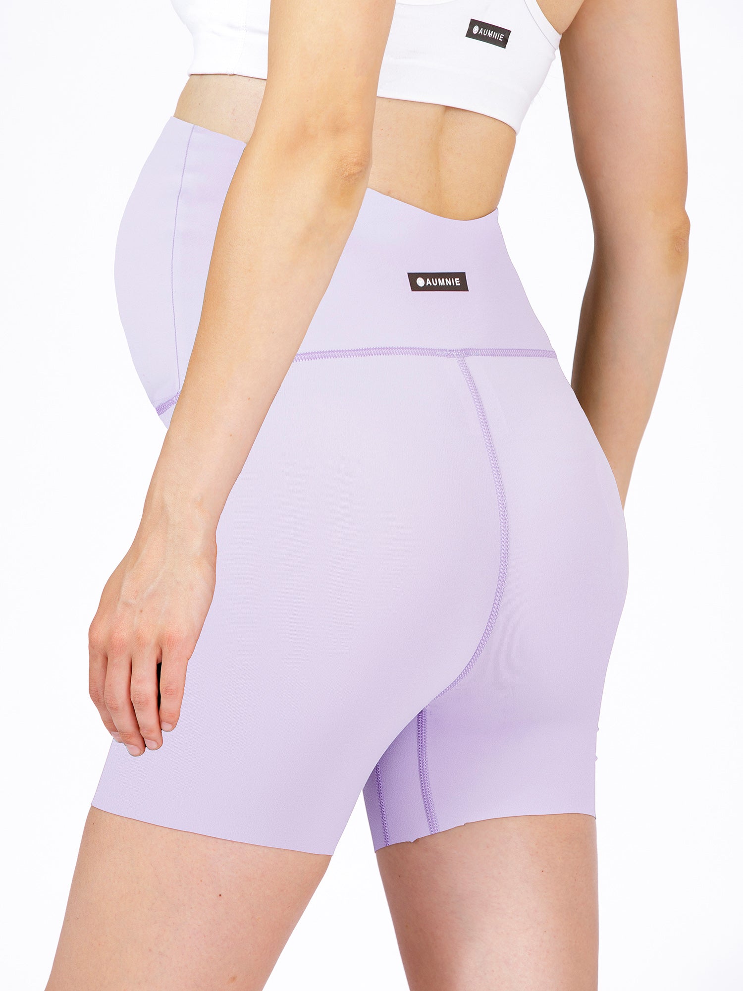 OVER THE BUMP MATERNITY NUDE SHAPE 6" SHORTS