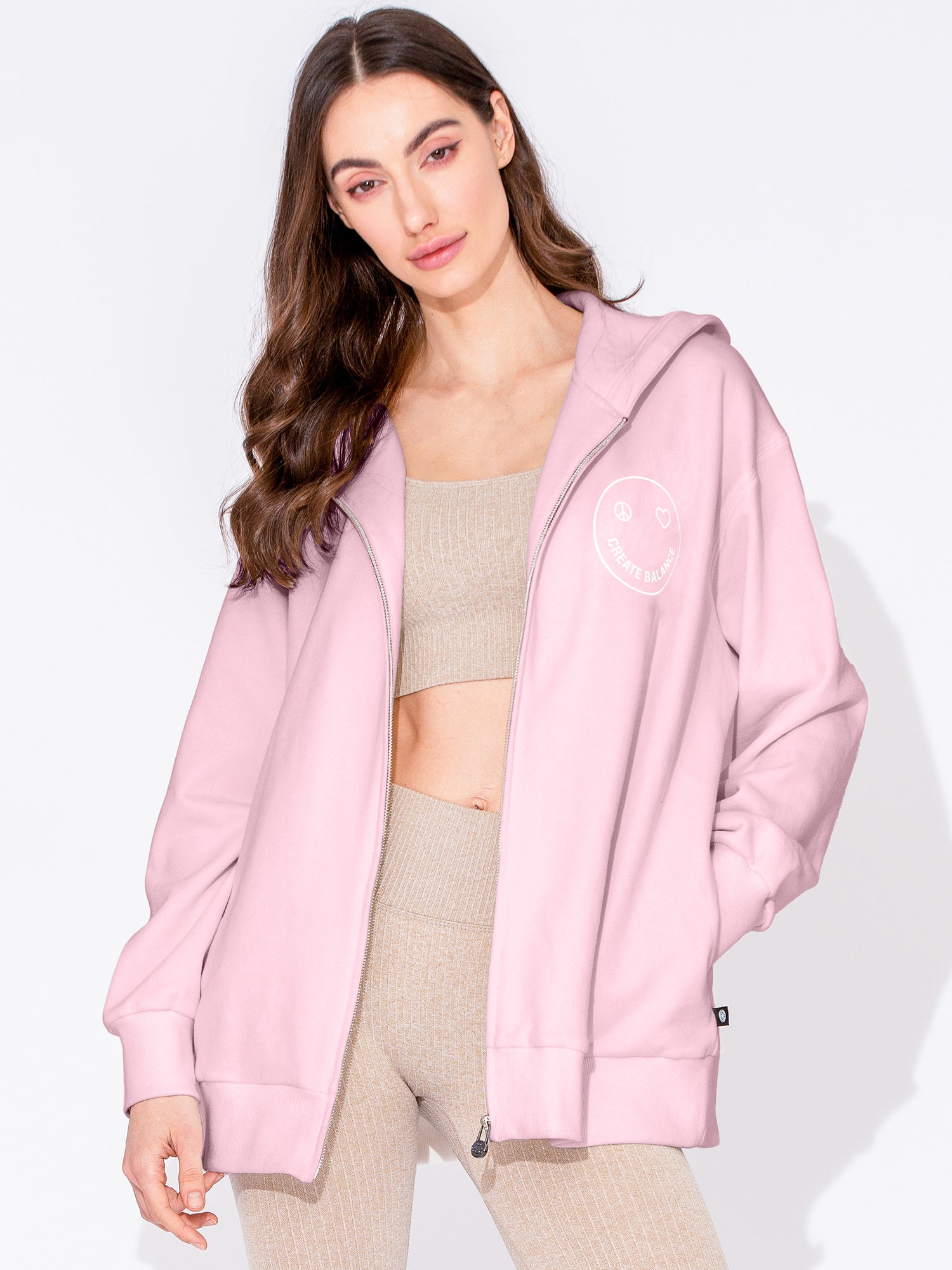 HAPPY GLOW ZIP HOODIE