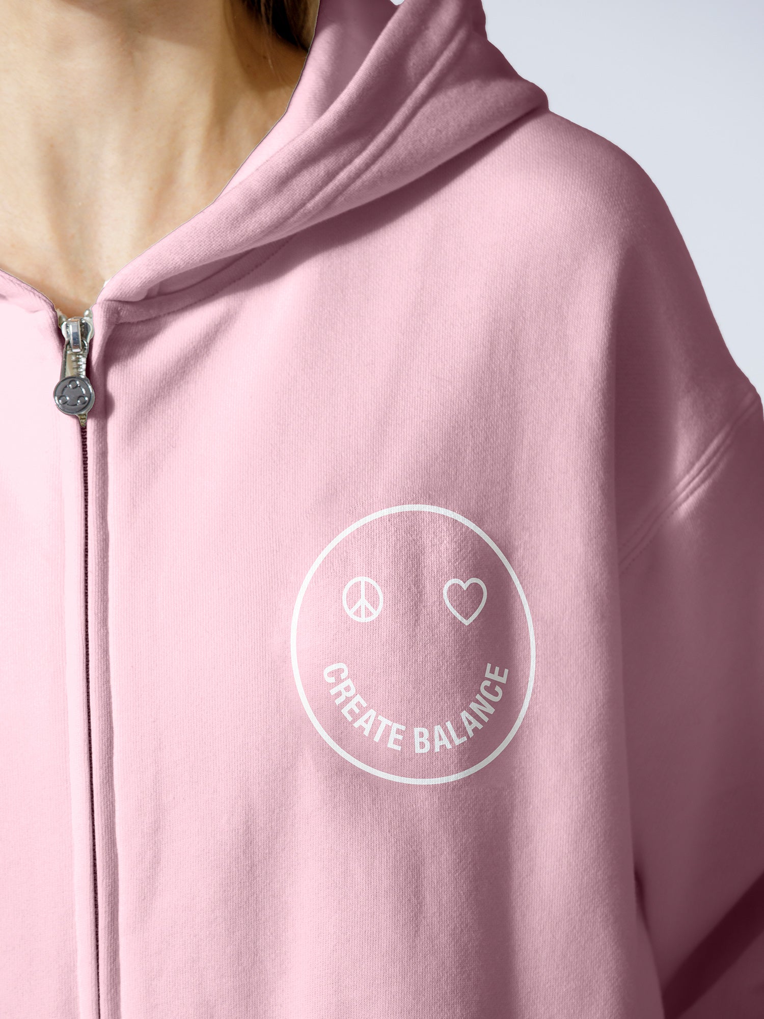 HAPPY GLOW ZIP HOODIE