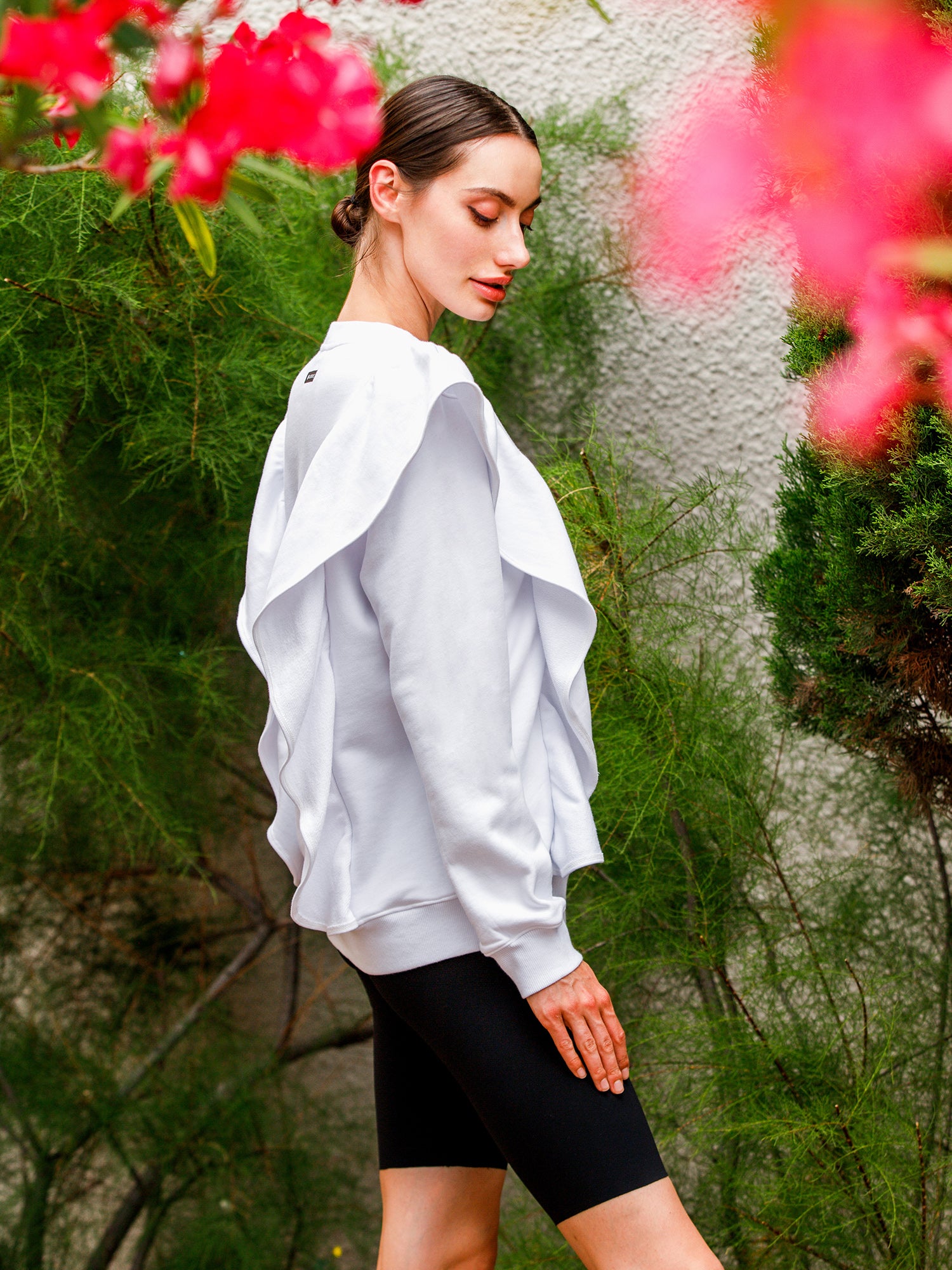 EMPOWER RUFFLED SWEATSHIRT
