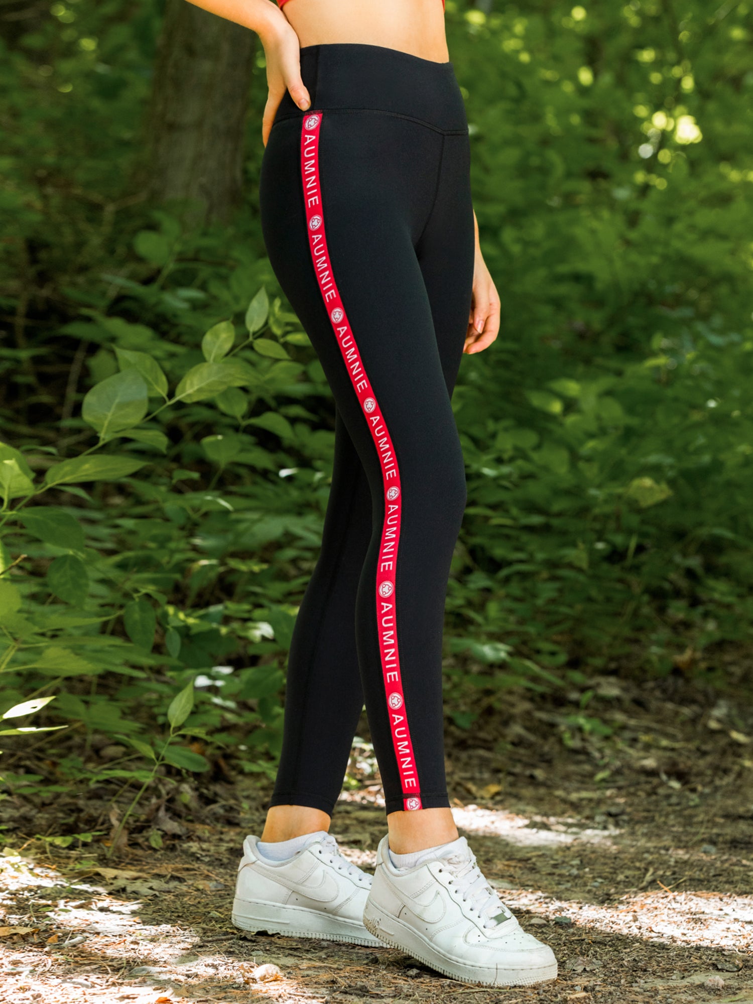 LOGO PANTS, BLACK/RED