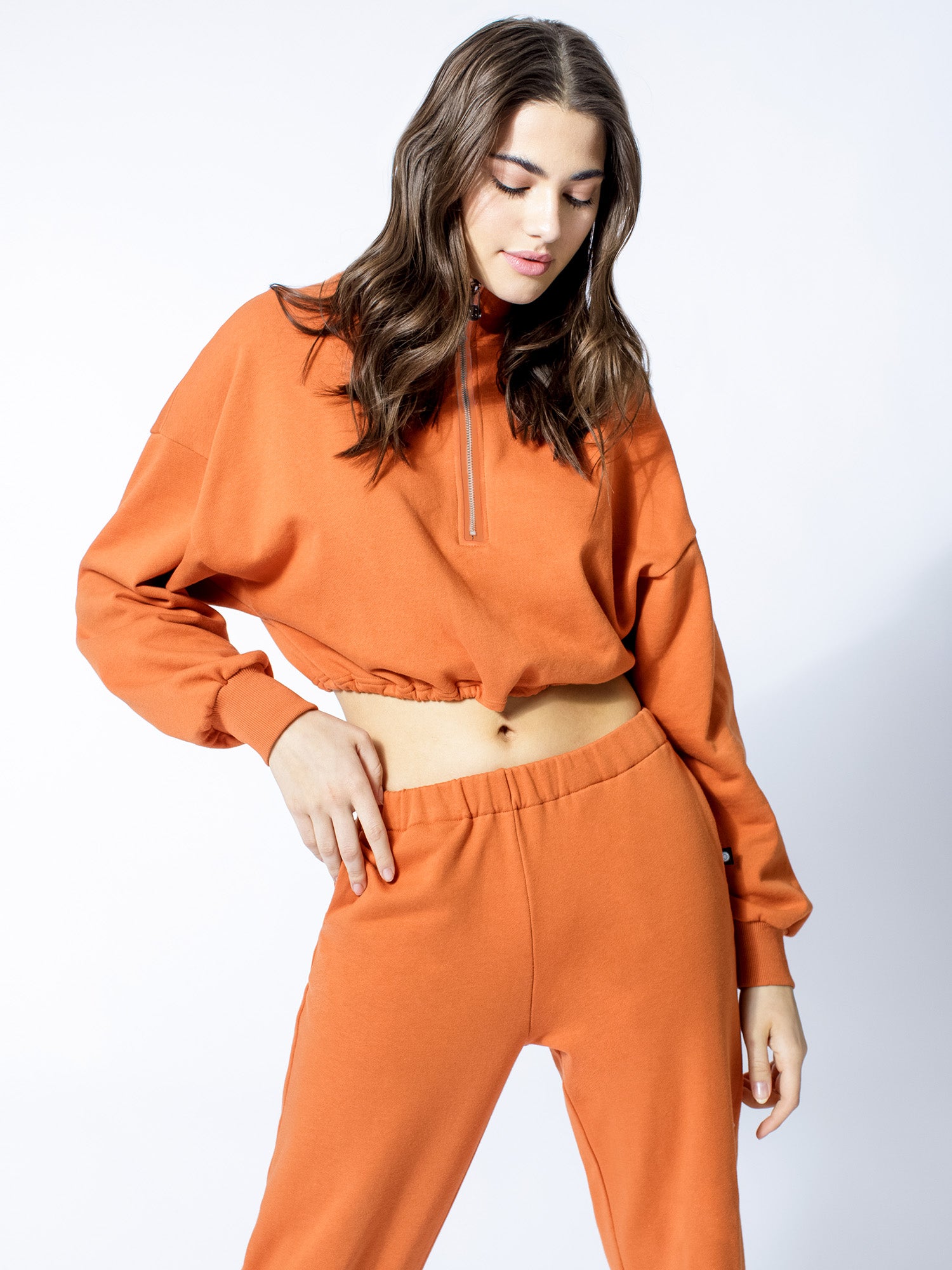 CT COTTON HALF ZIP SWEATSHIRT