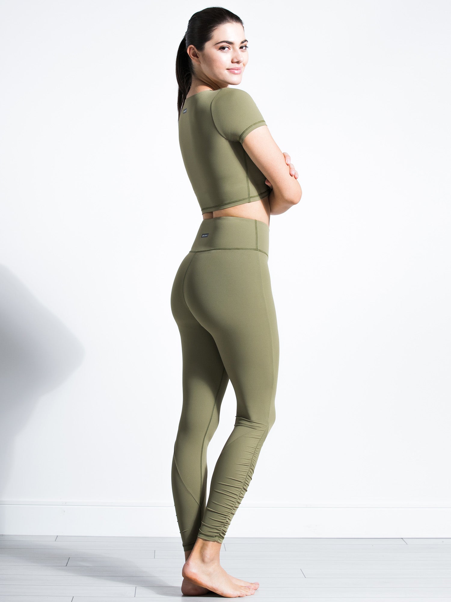 RUCHED NUDE PANTS