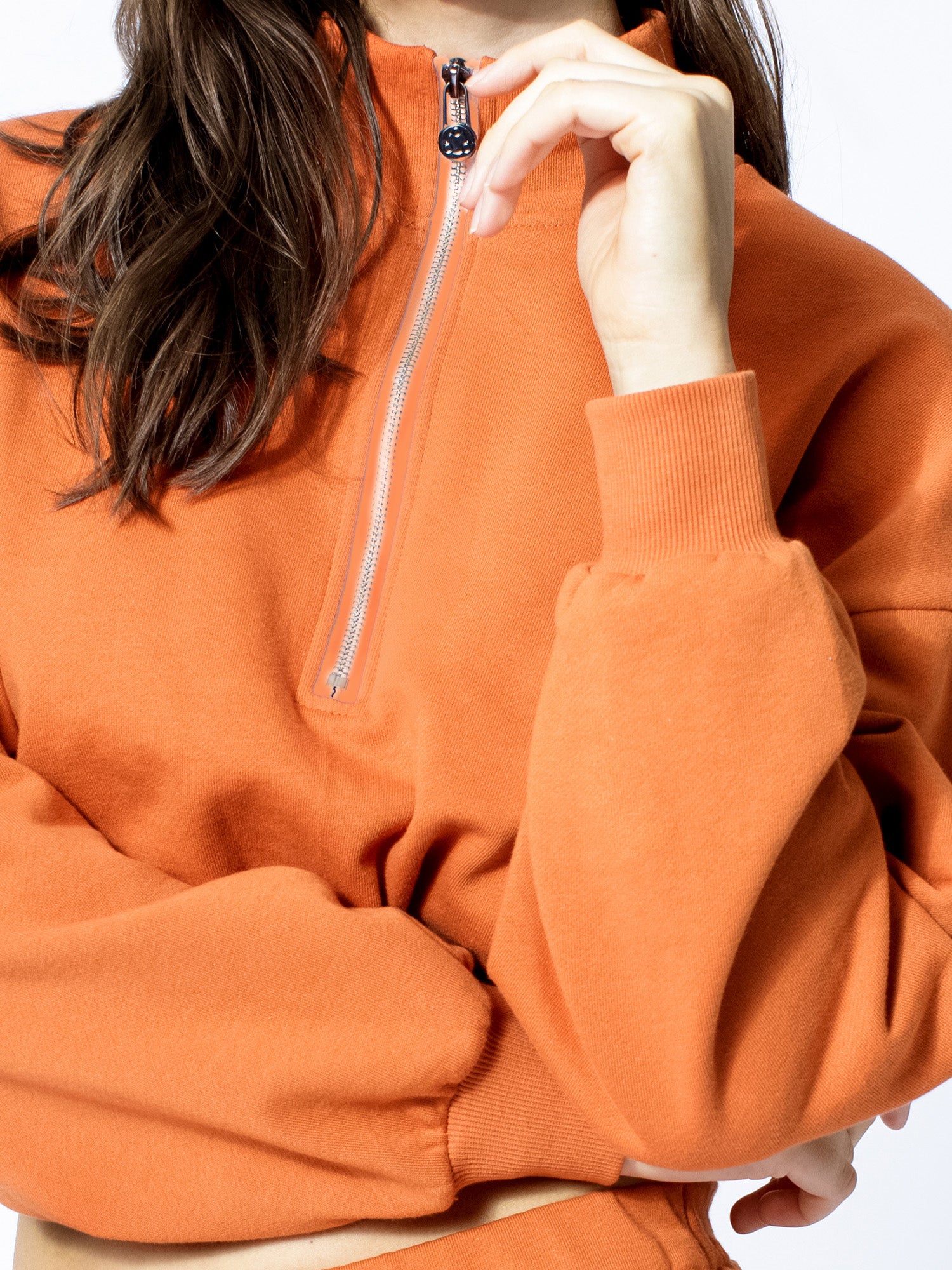 CT COTTON HALF ZIP SWEATSHIRT
