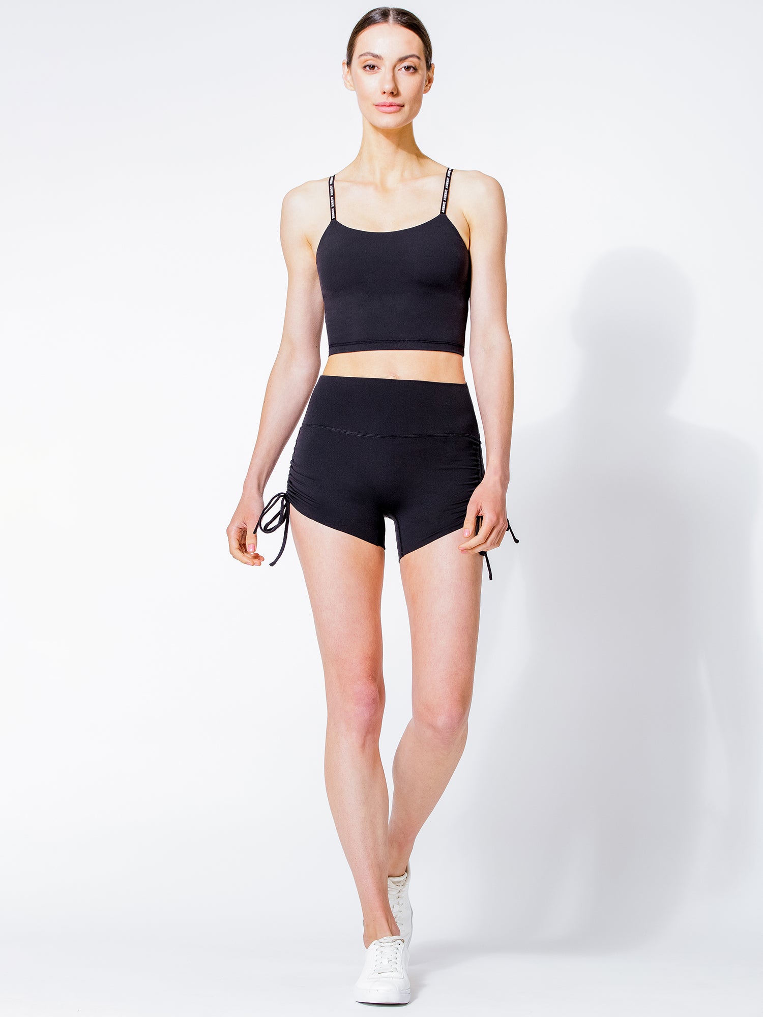 NUDE SHAPE HOT YOGA SHORTS, BLACK