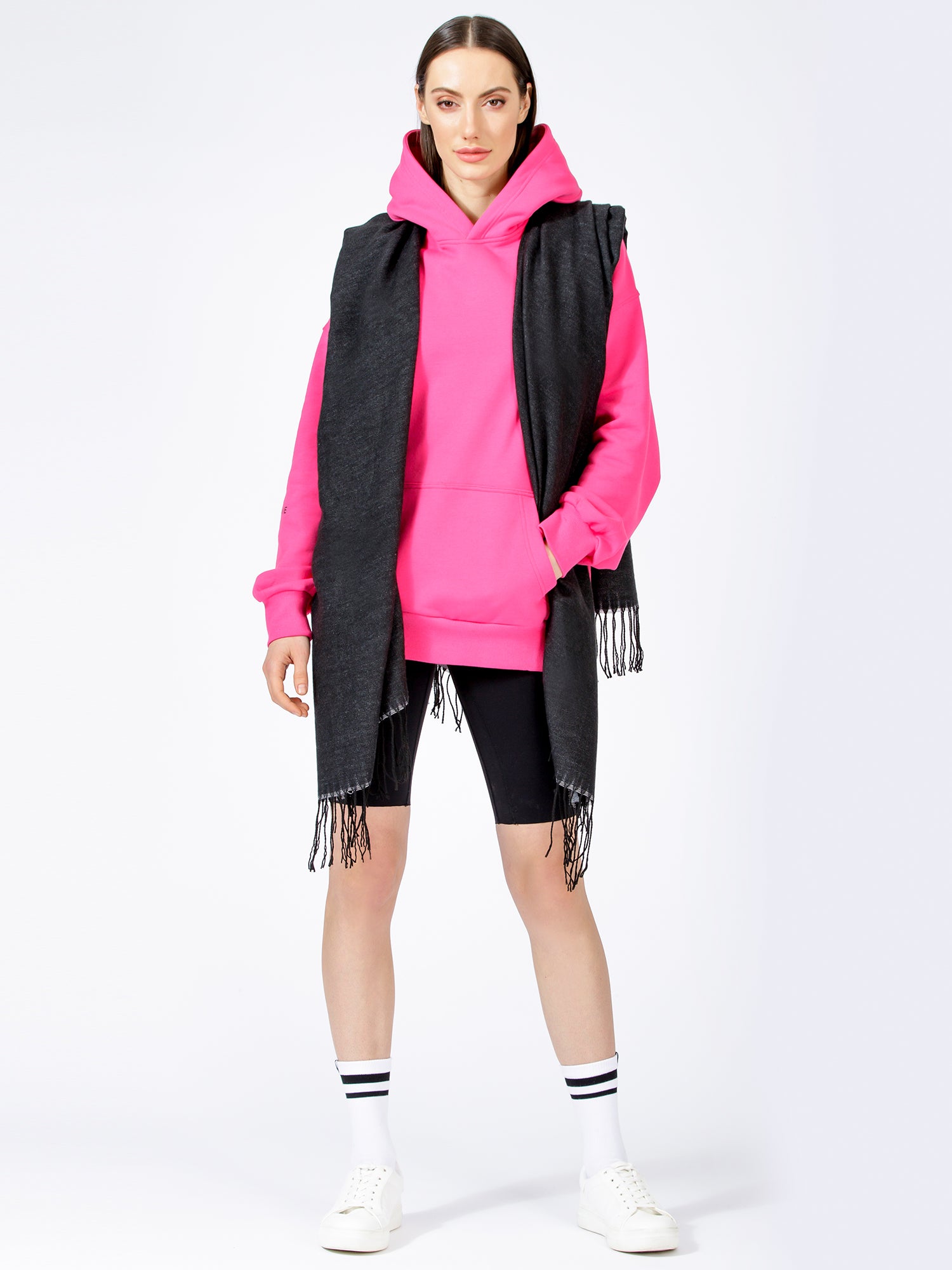 FREESTYLE FRINGED WRAP CAPE
