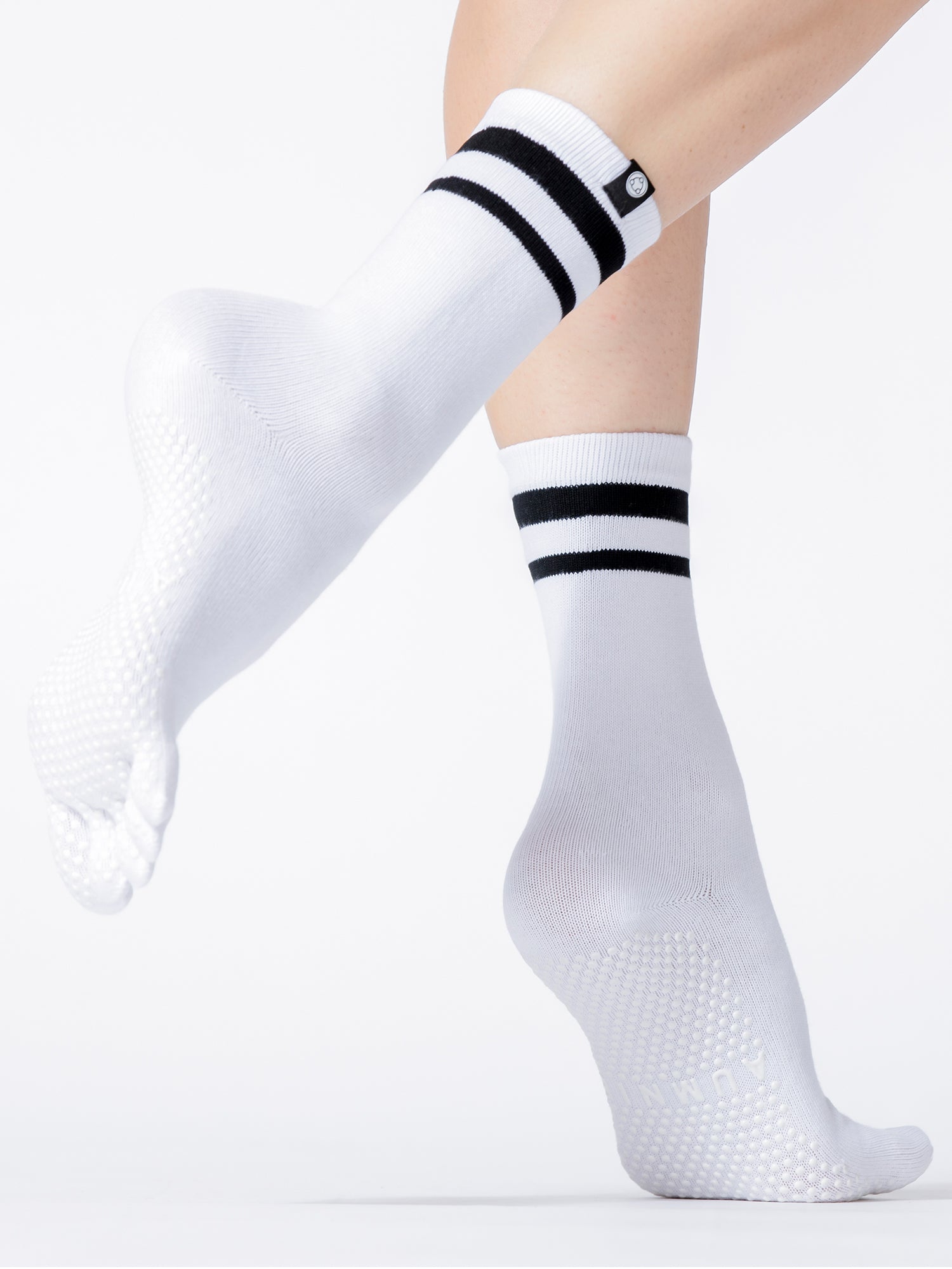 KNEE HIGH FULL TOE YOGA GRIP SOCKS