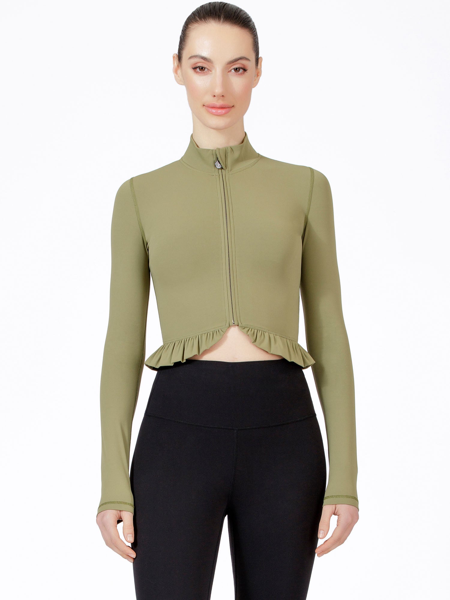 CROPPED RUFFLES JACKET