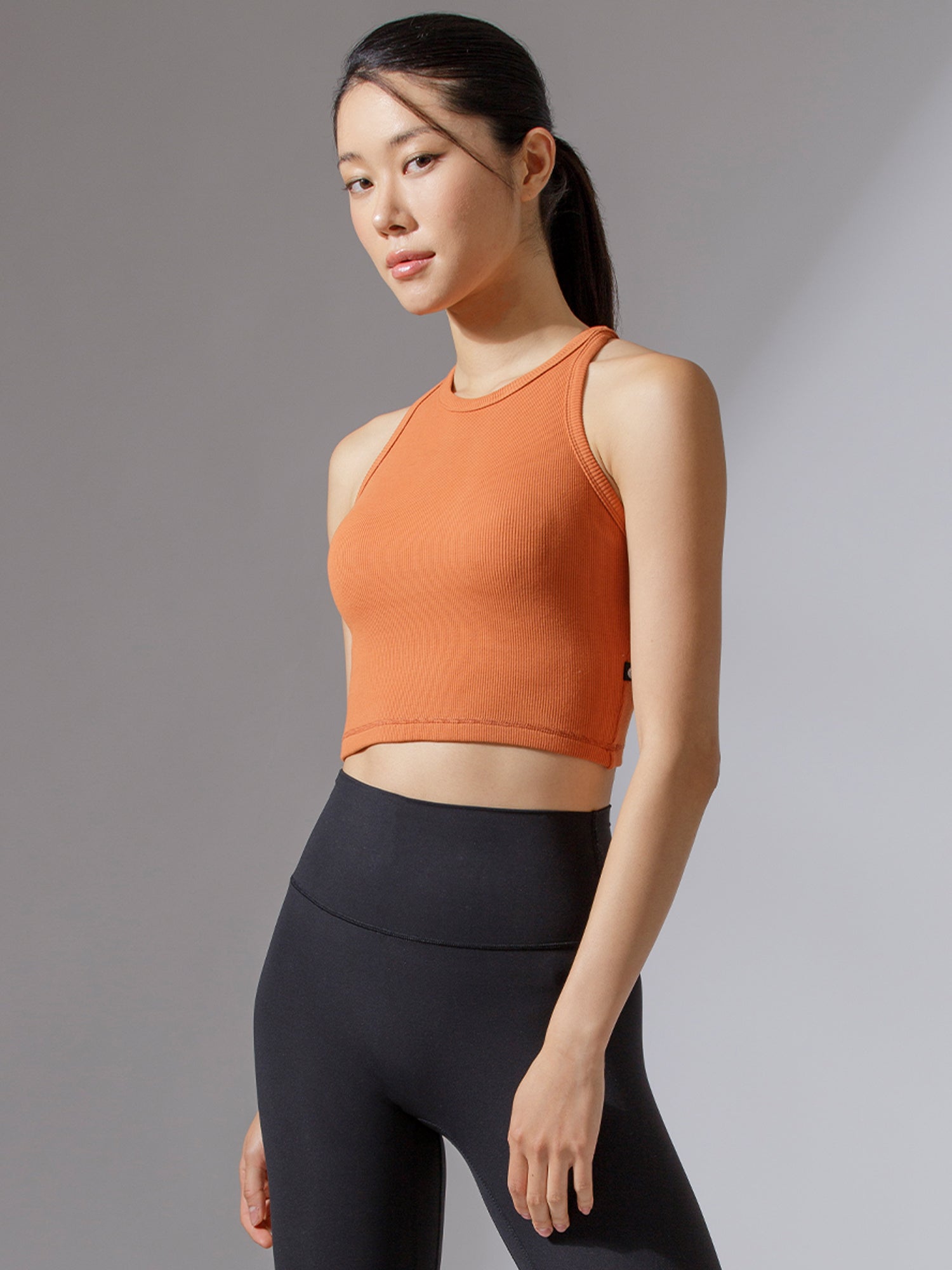 EVERYDAY RIBBED CROPPED SINGLET