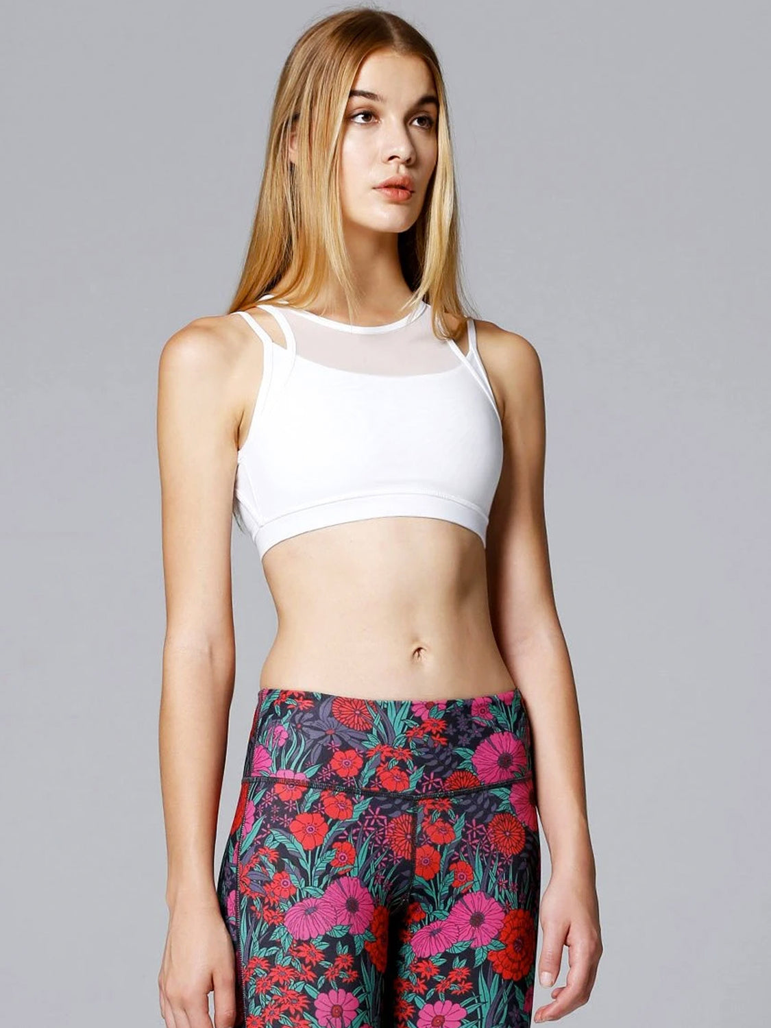 INSPIRATION BRA , WHITE/WHITE MESH