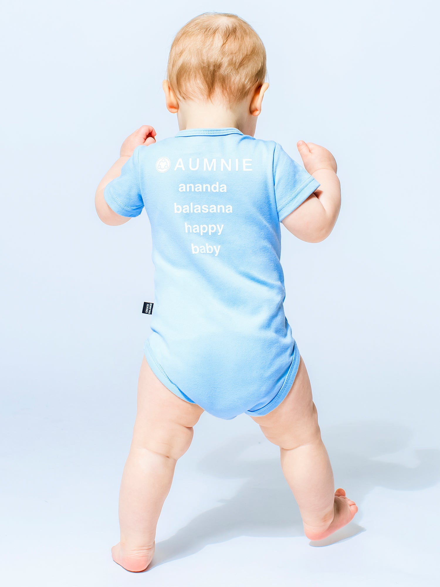 AUMkids HAPPY BABY SHORT SLEEVE ONESIE + BIB SET