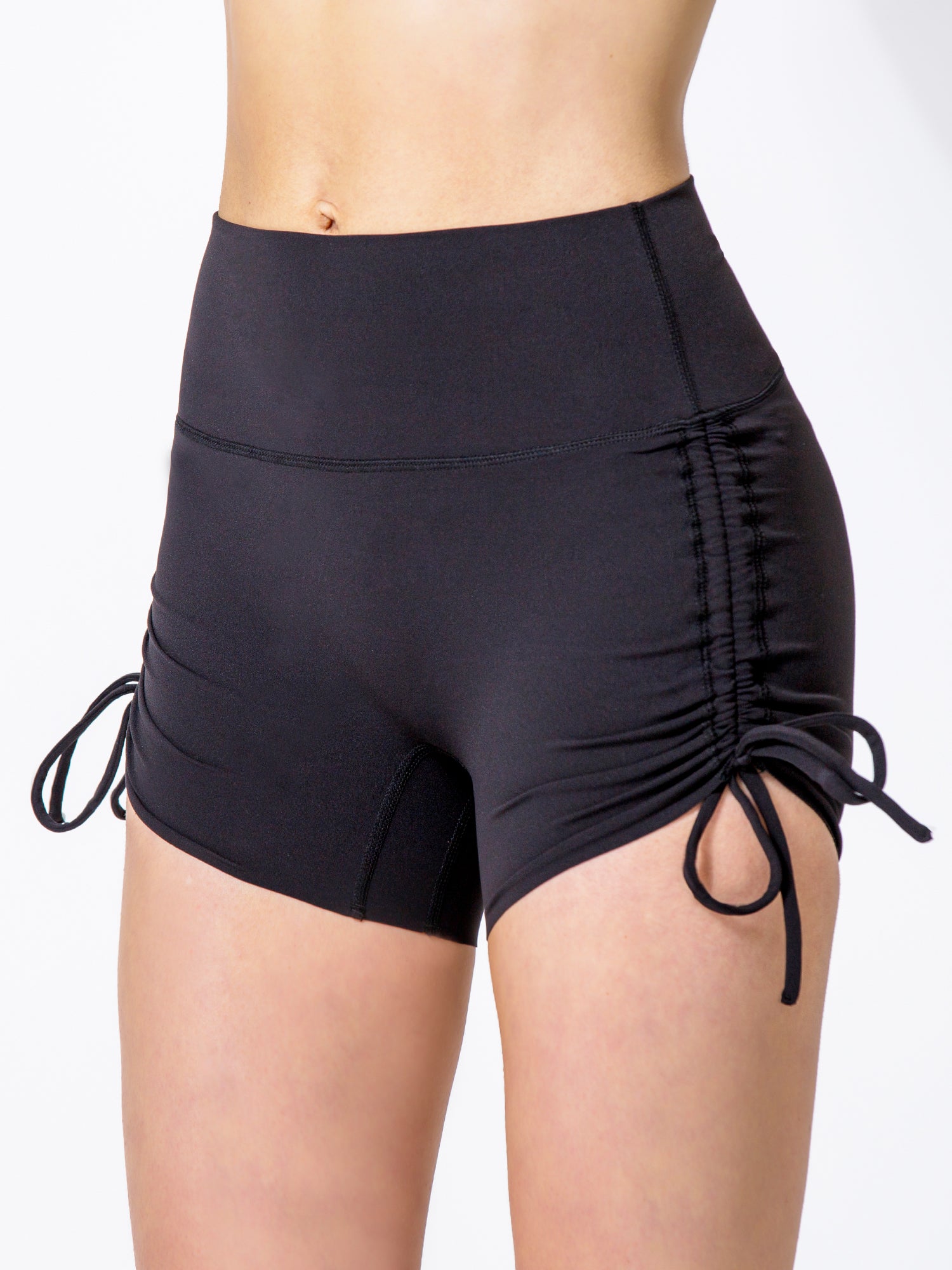 NUDE SHAPE HOT YOGA SHORTS, BLACK