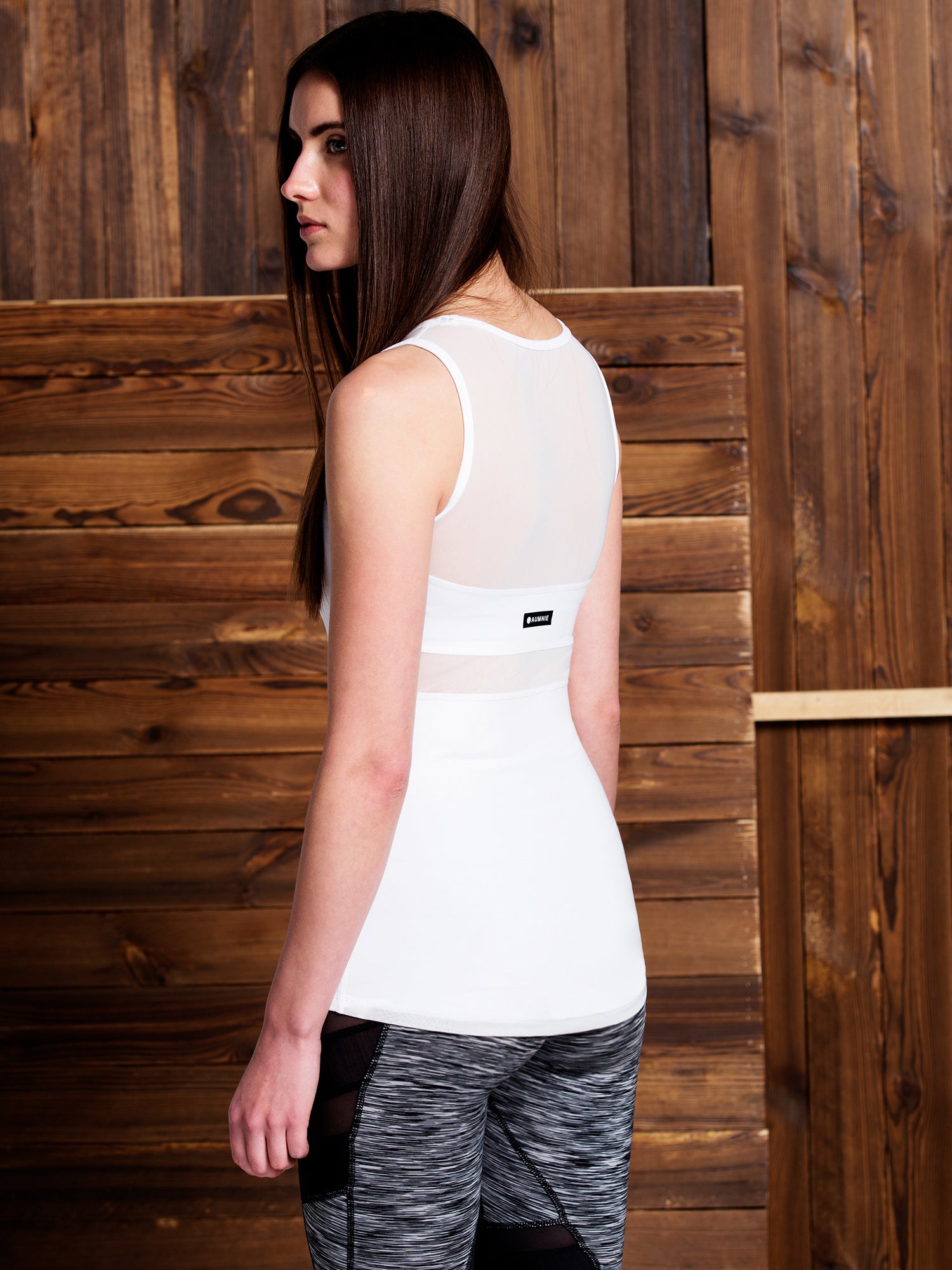 ILLUSION TANK, WHITE/WHITE MESH