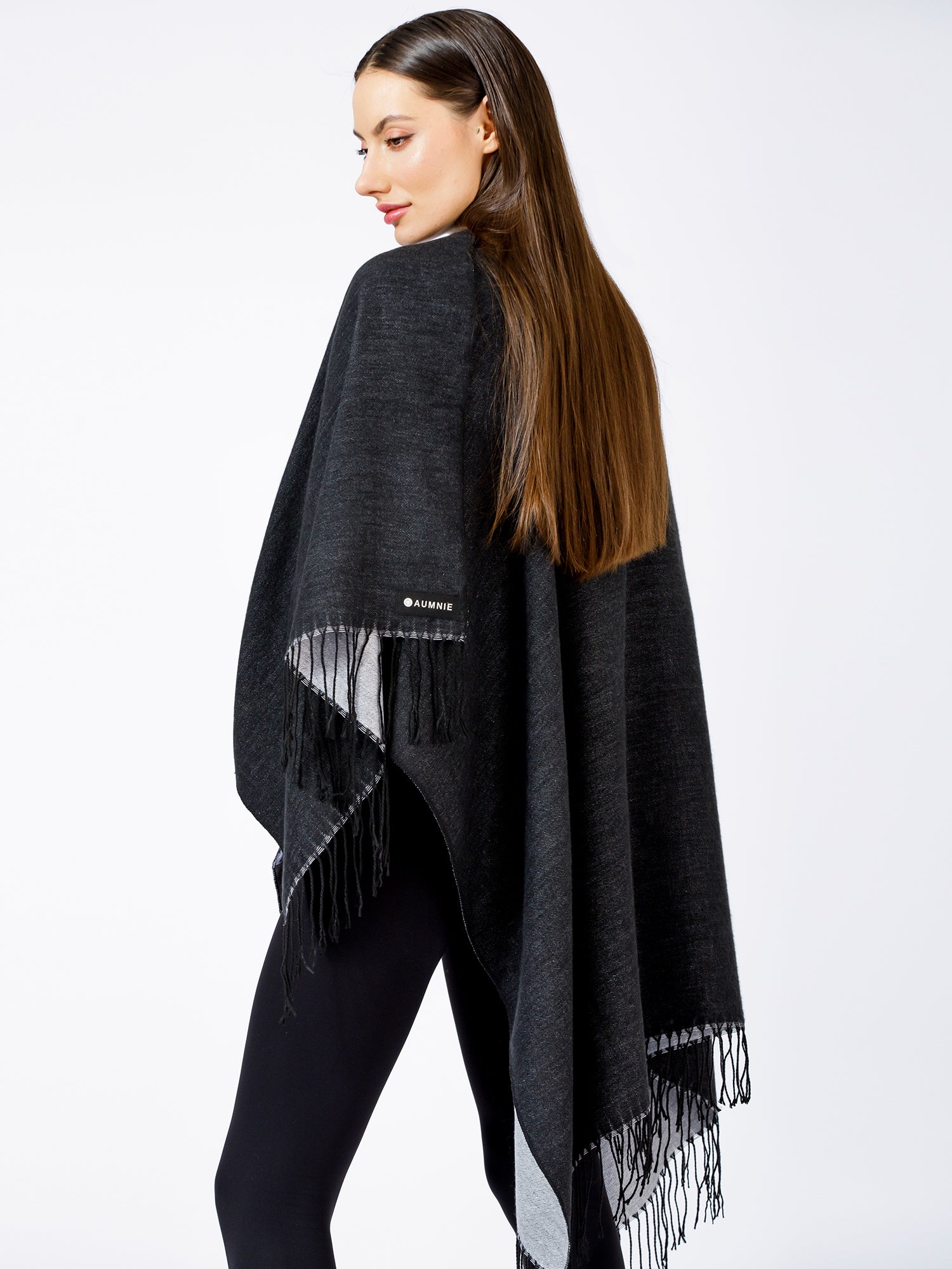 FREESTYLE FRINGED WRAP CAPE