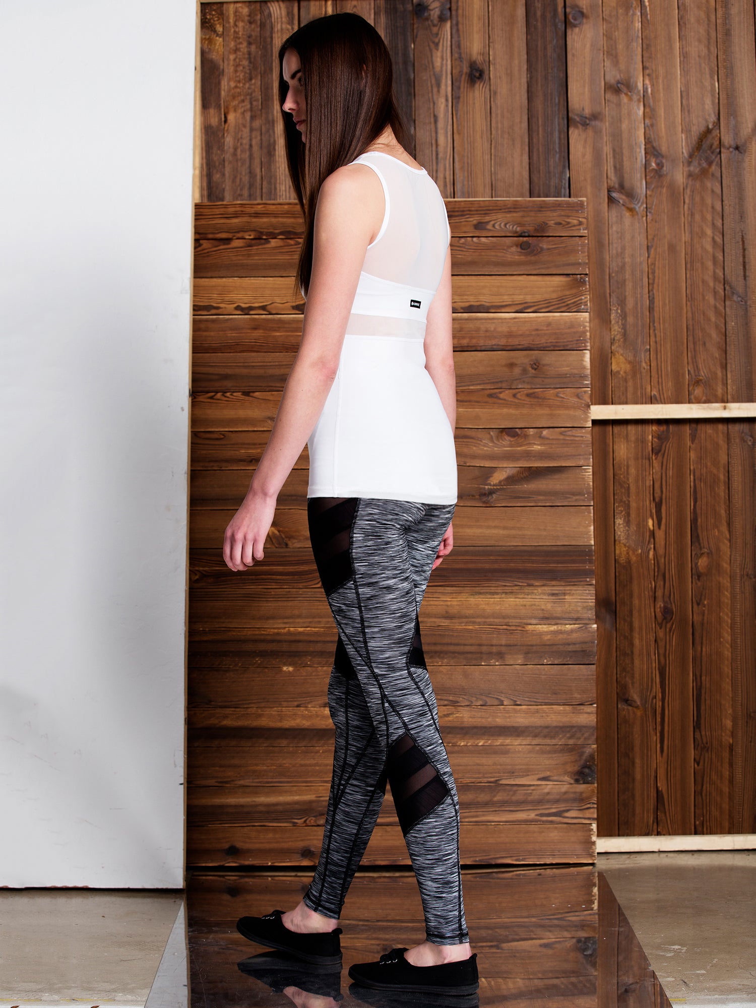 ILLUSION TANK, WHITE/WHITE MESH