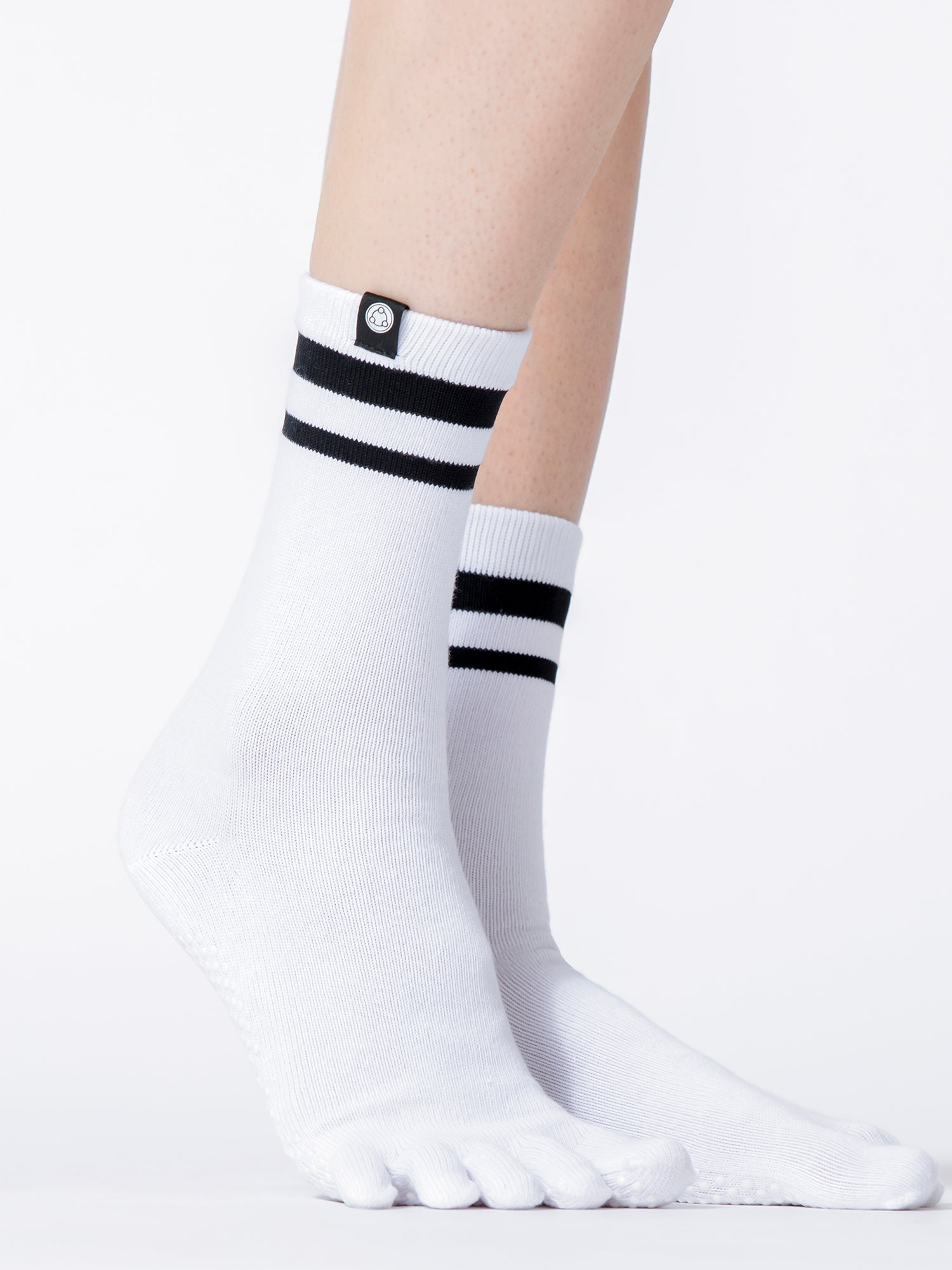 KNEE HIGH FULL TOE YOGA GRIP SOCKS
