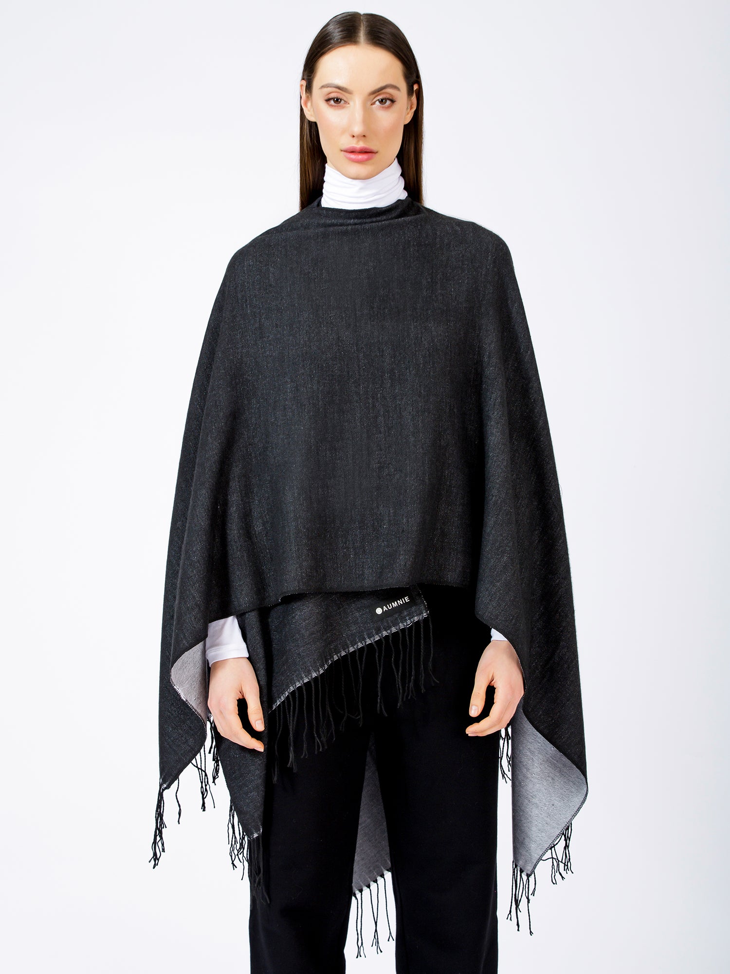FREESTYLE FRINGED WRAP CAPE