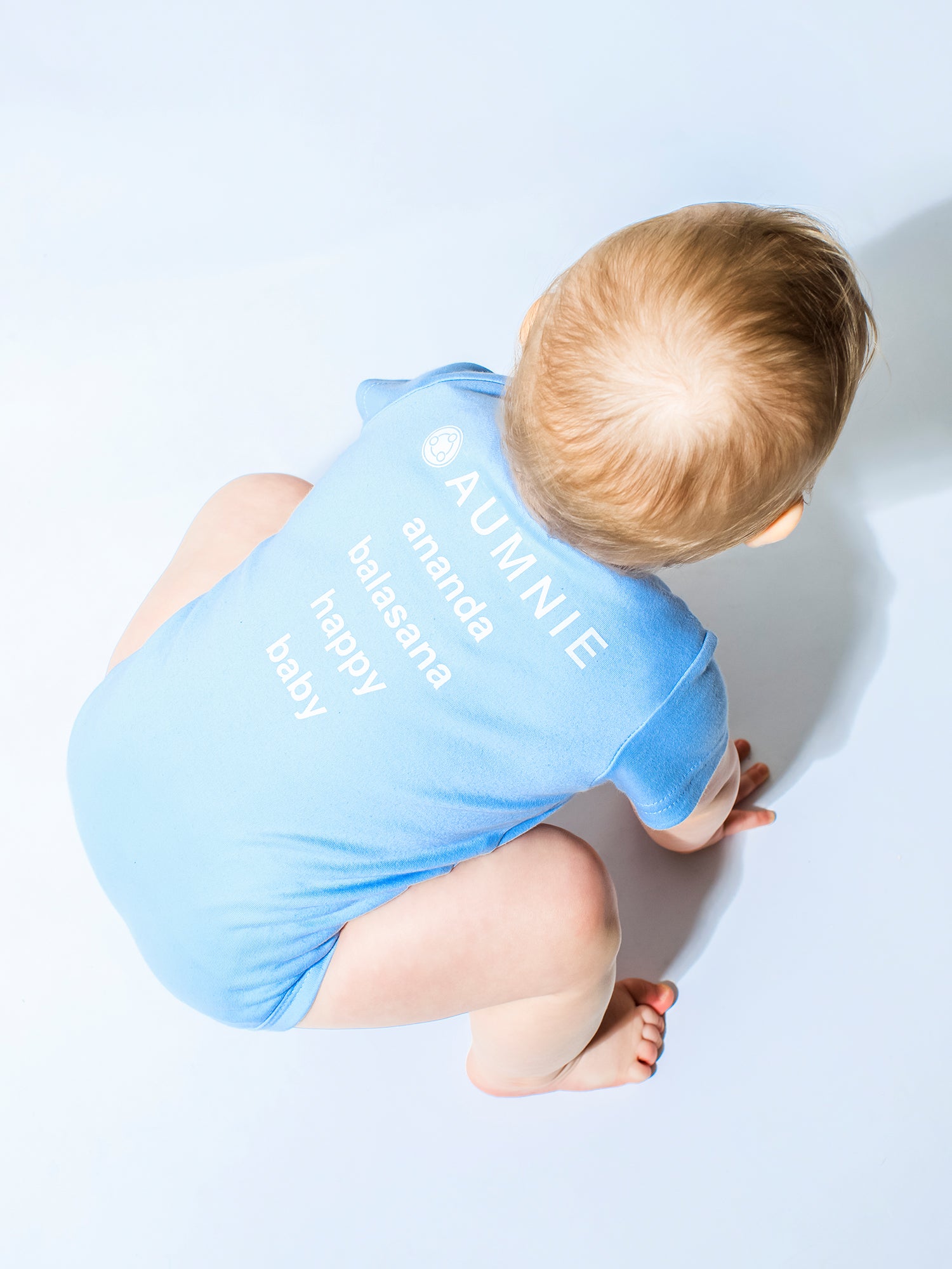 AUMkids HAPPY BABY SHORT SLEEVE ONESIE + BIB SET