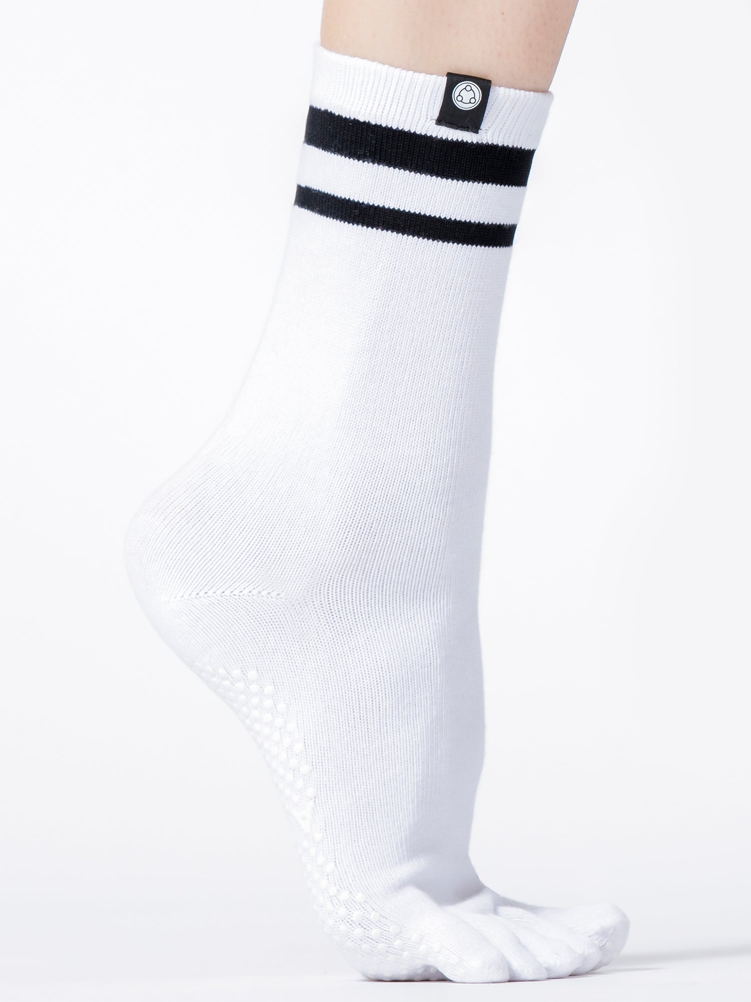 KNEE HIGH FULL TOE YOGA GRIP SOCKS