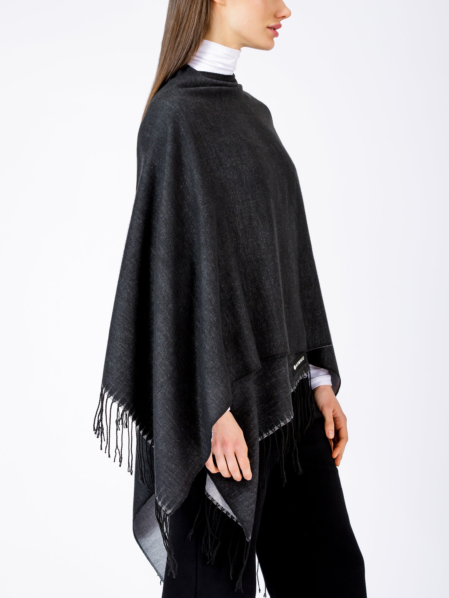 FREESTYLE FRINGED WRAP CAPE