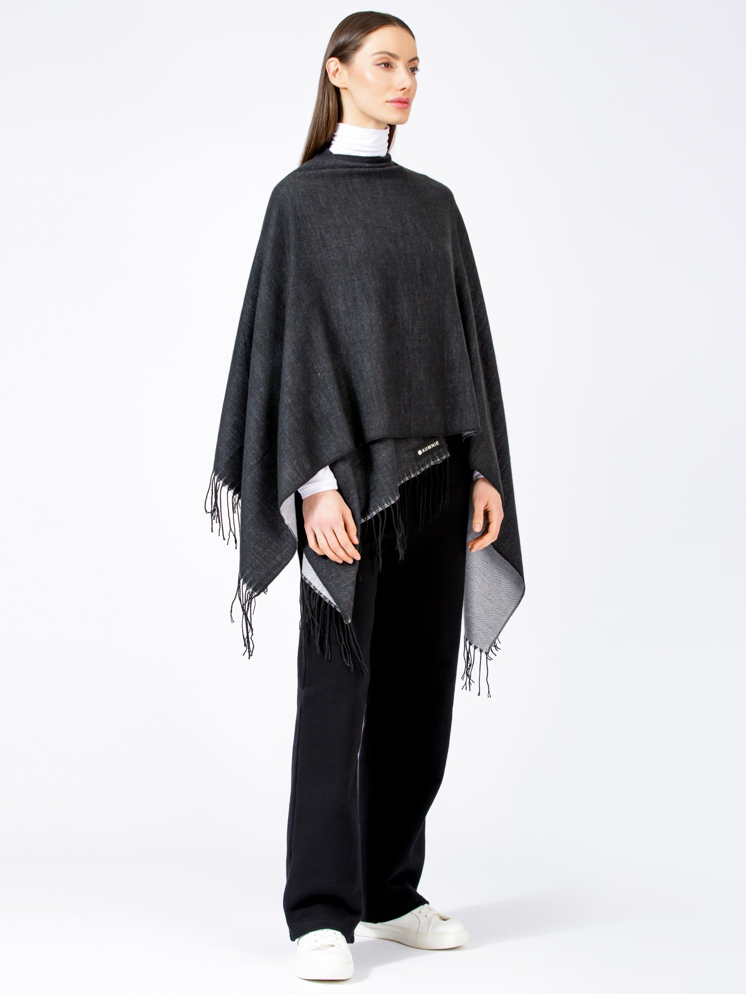 FREESTYLE FRINGED WRAP CAPE