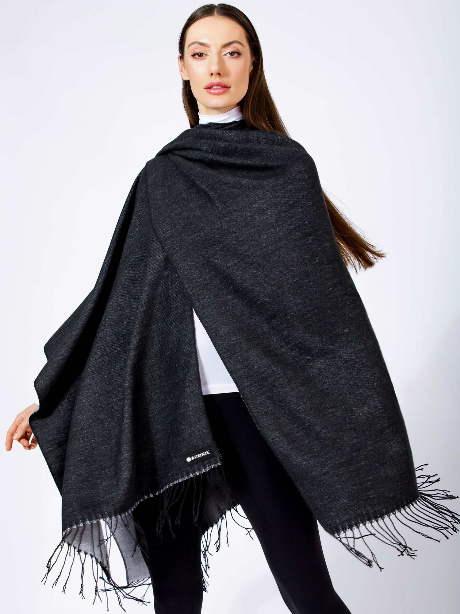 FREESTYLE FRINGED WRAP CAPE