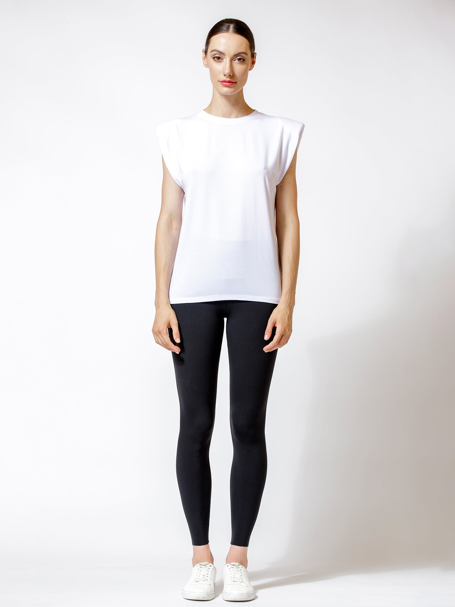 PADDED POWER TANK, WHITE