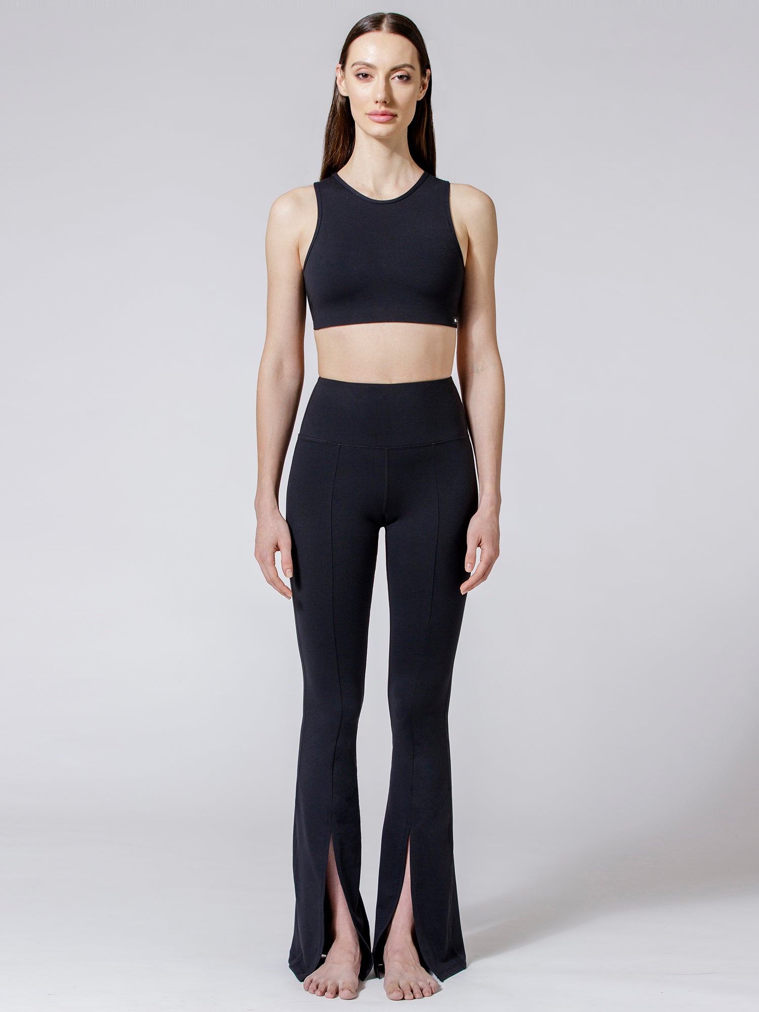DIVINE FRONT SPLIT FLARE PANTS