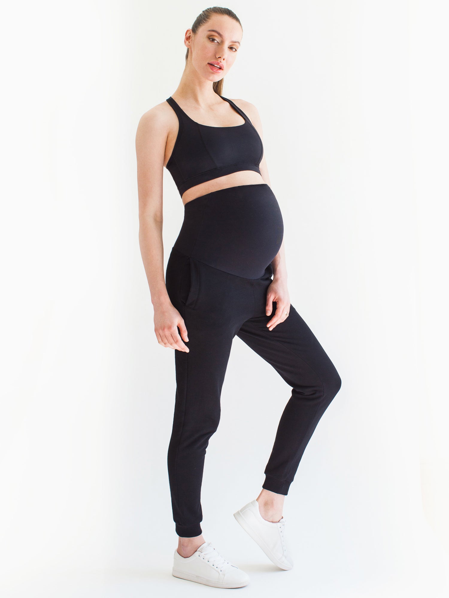 OVER THE BUMP MATERNITY SWEATPANTS