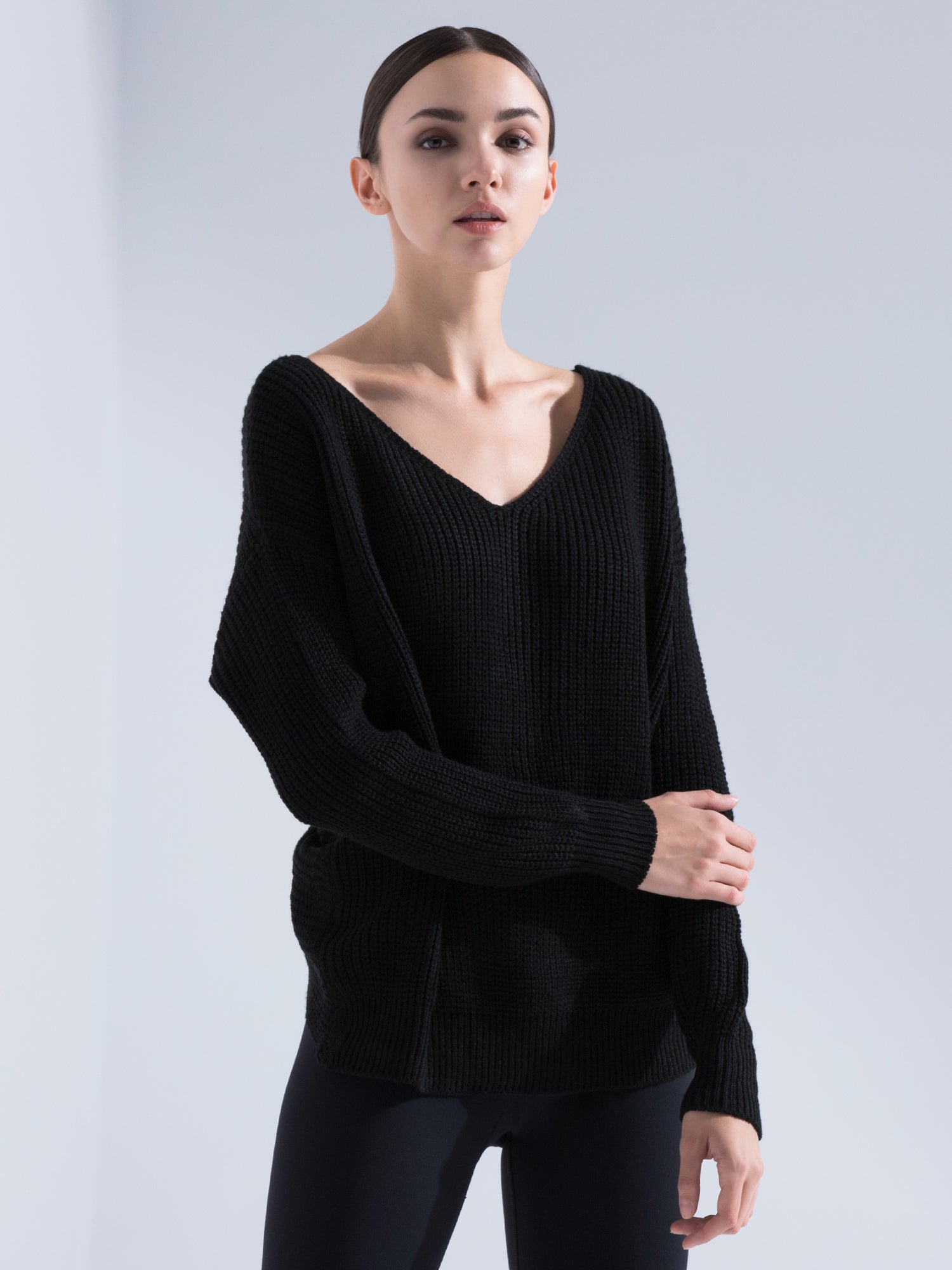 KNOTTED OPEN BACK SWEATER