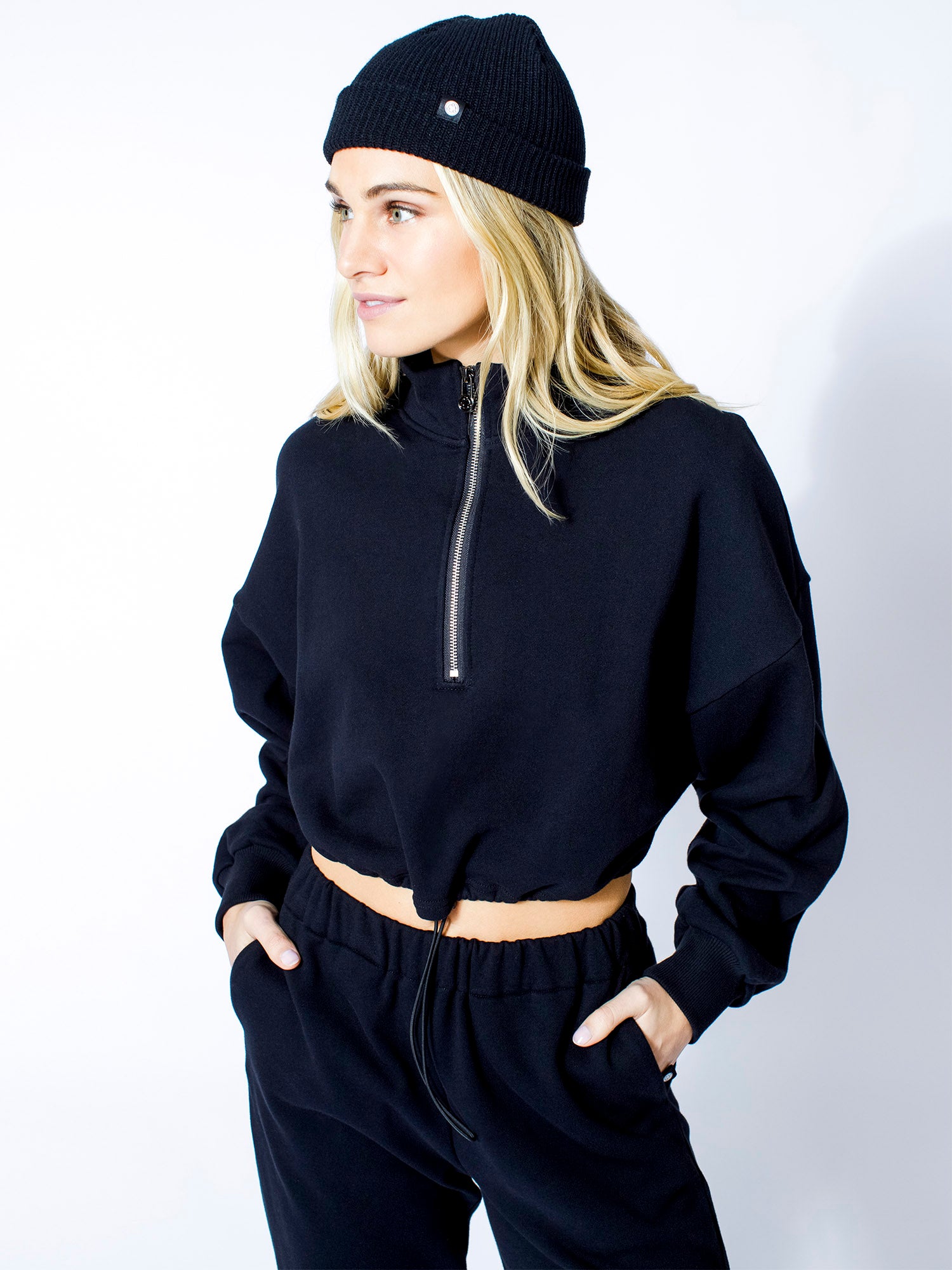 CT COTTON HALF ZIP SWEATSHIRT