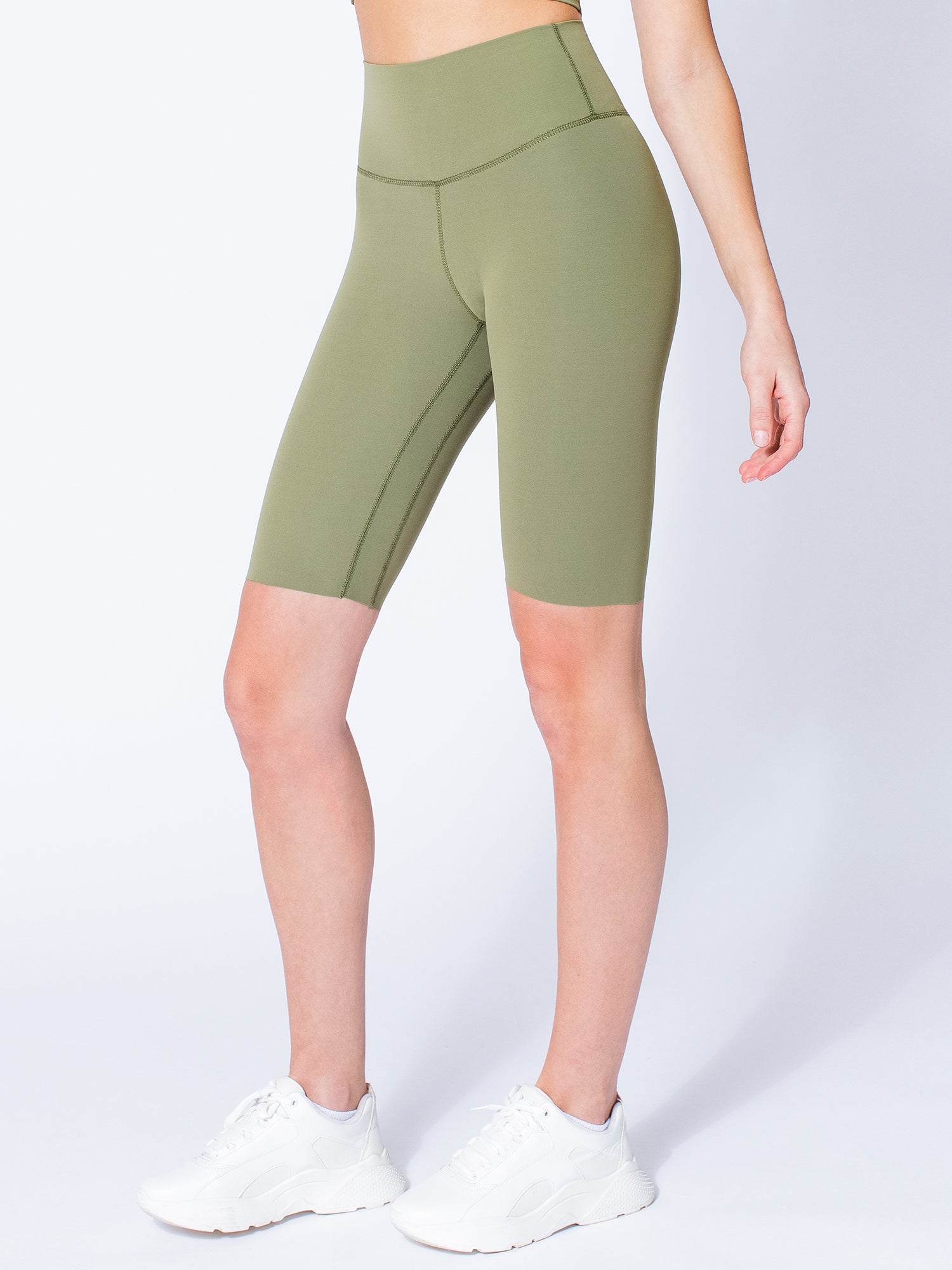 NUDE SHAPE BIKER SHORTS, SAGE
