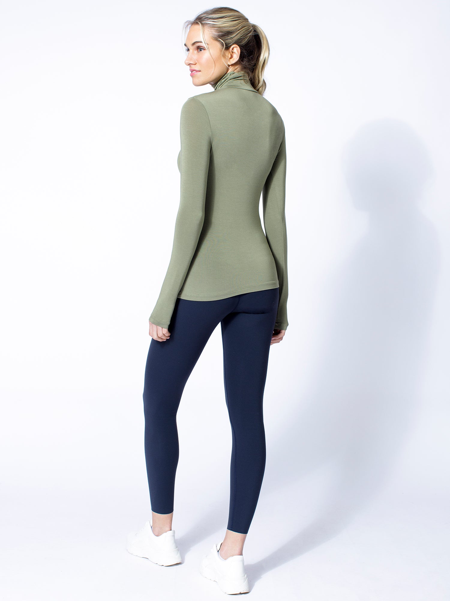 TURTLENECK TOP, SAGE
