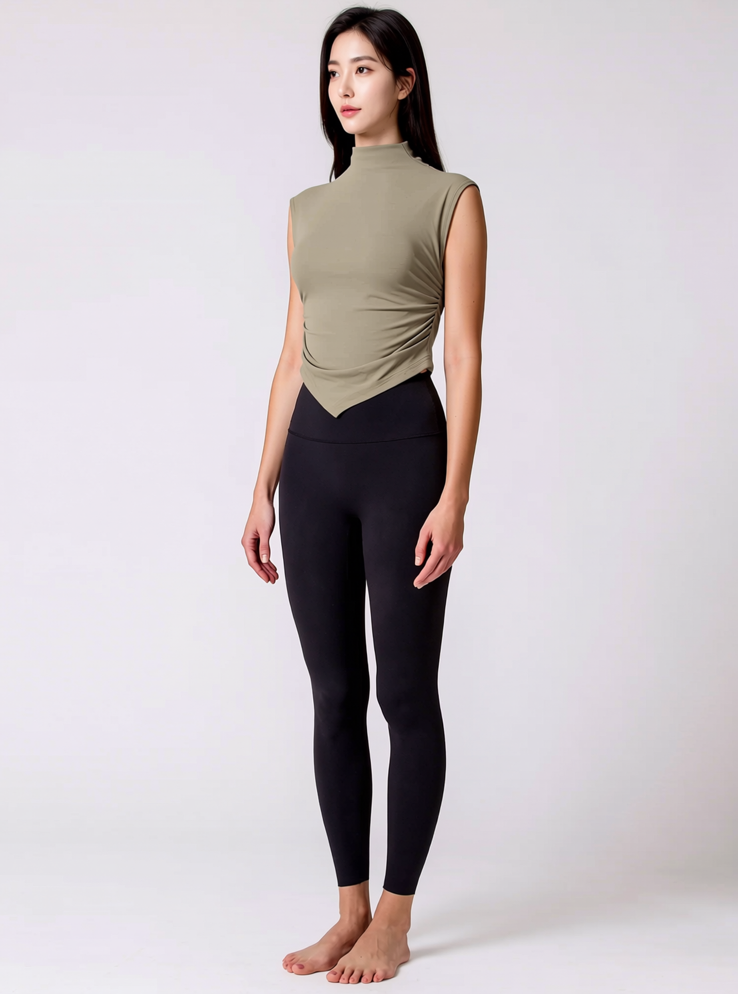LIQUID SCULPT PANTS LEGGINGS, BLACK