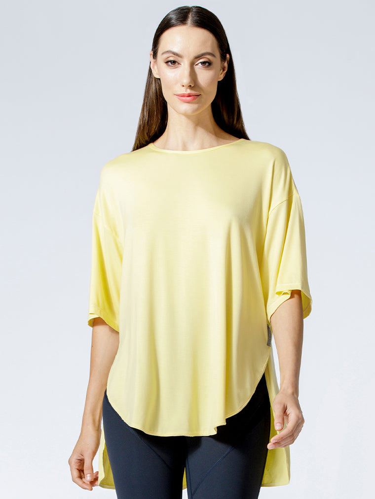 HI LO OVERSIZE TEE, JASMINE