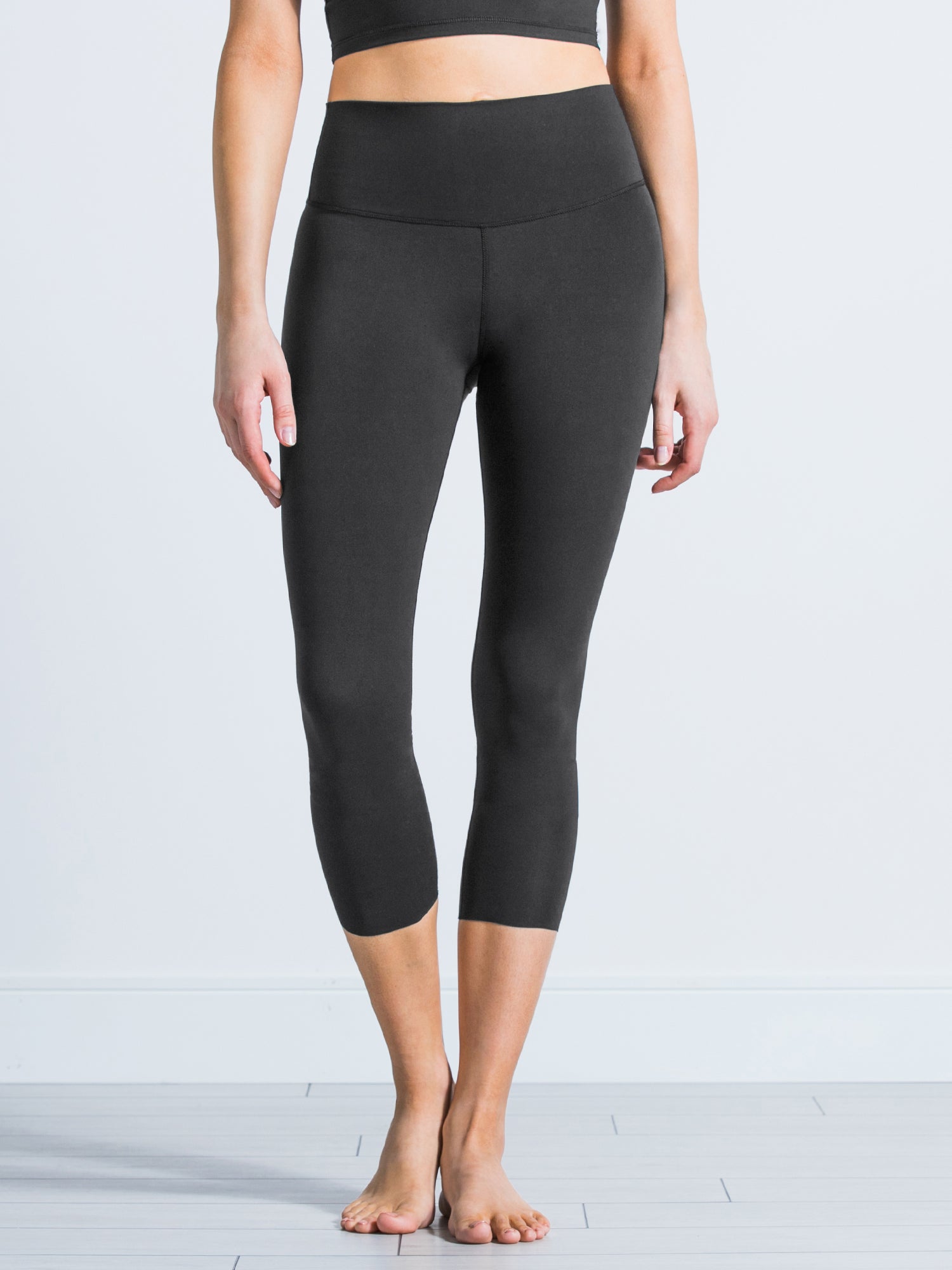 NUDE SHAPE HIGH WAIST CROPS, LIMESTONE