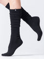 SCRUNCHIE SPORT SOCKS, BLACK