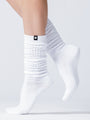 SCRUNCHIE SPORT SOCKS, WHITE